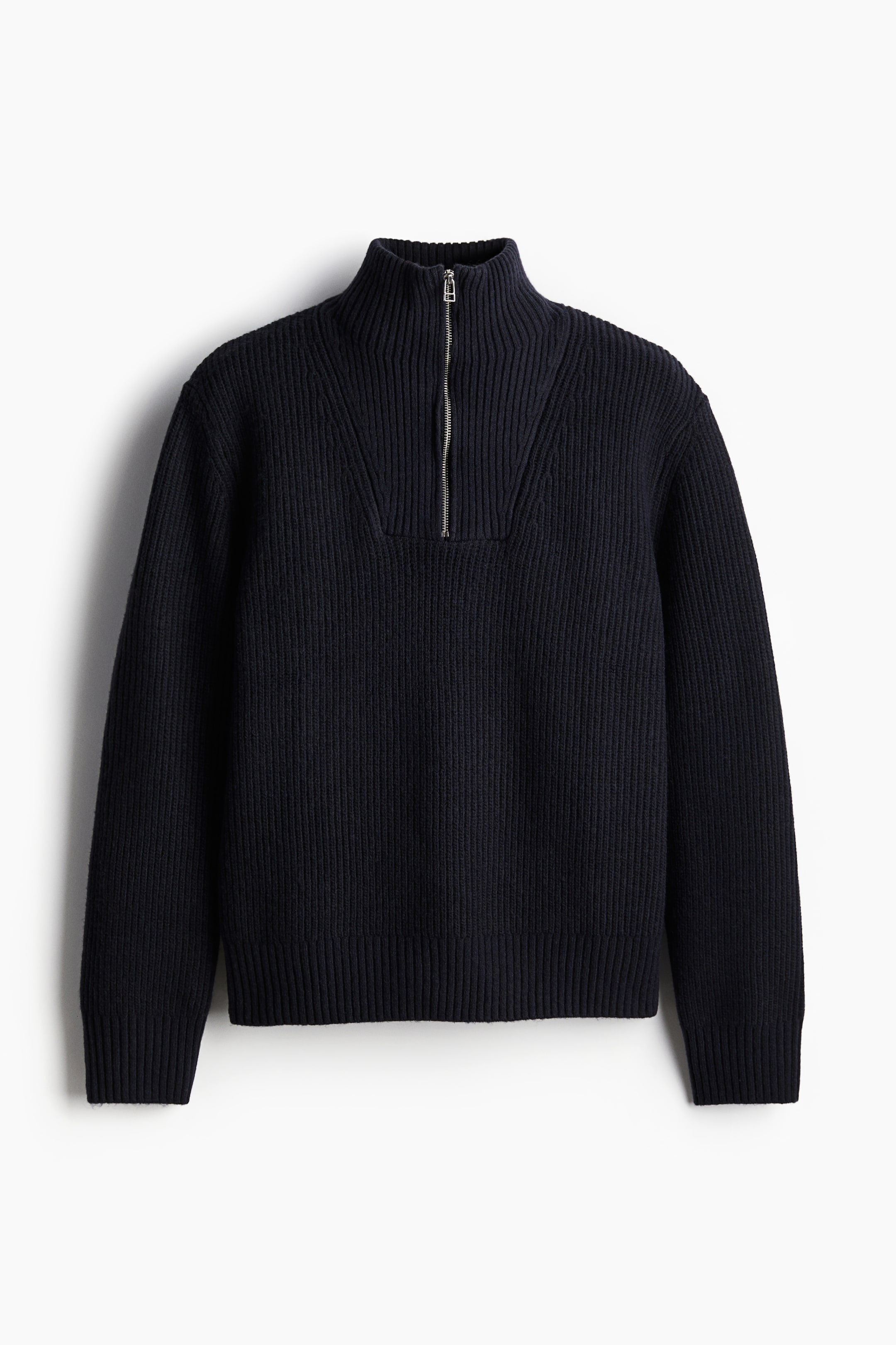 Regular Fit Zip-top jumper - Navy blue - Men | H&M GB 6