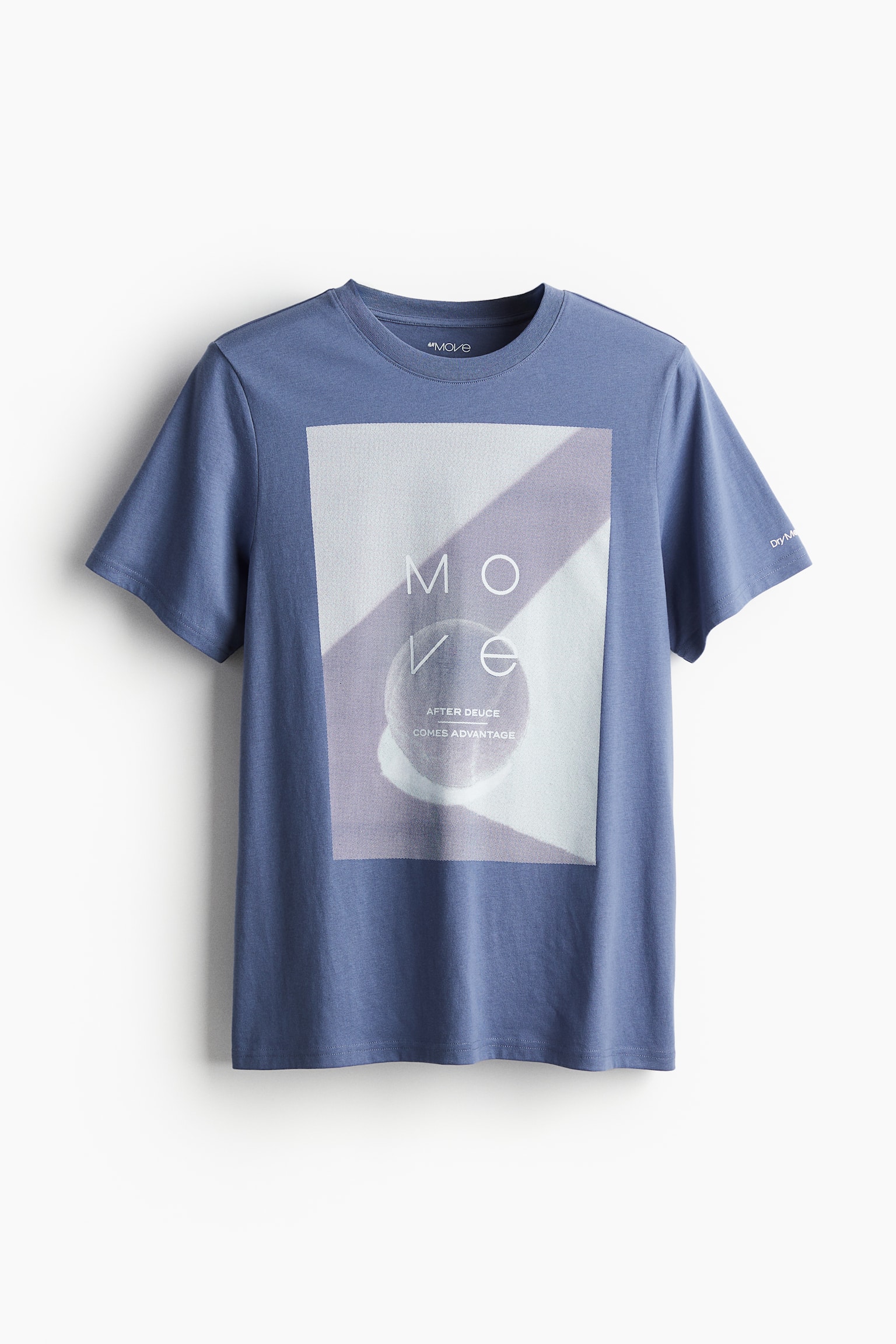 Regular Fit Activewear Tee In DryMove™ - Steel blue/Move/Black - 2