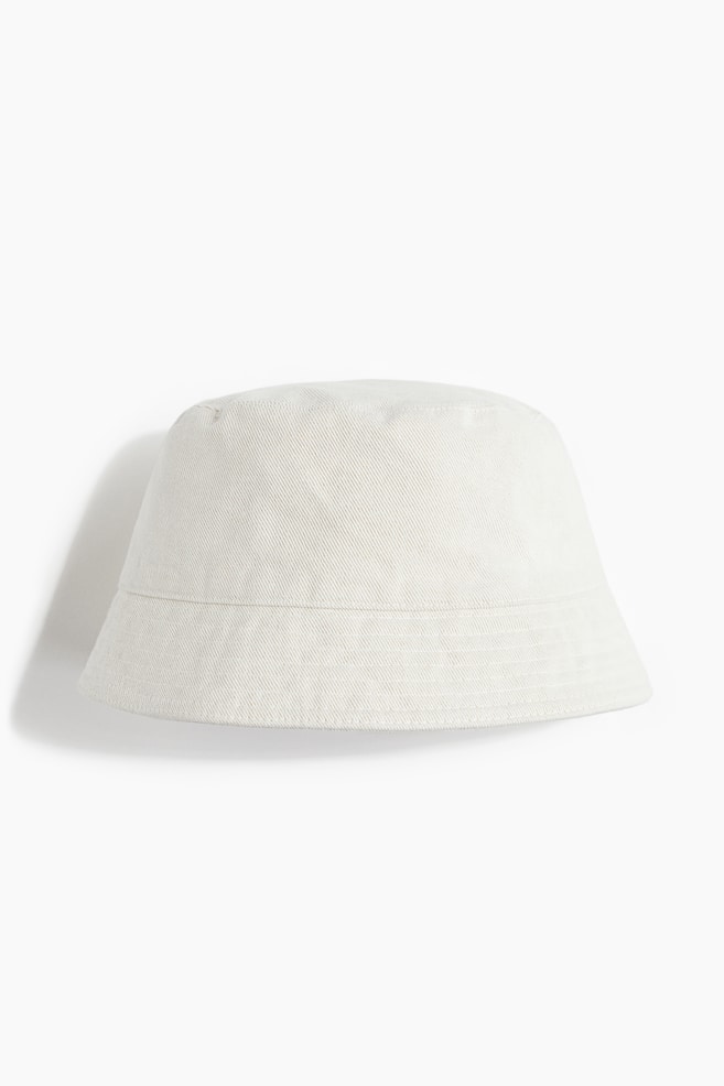 Gorro pescador en sarga - Crema/Beige - 1