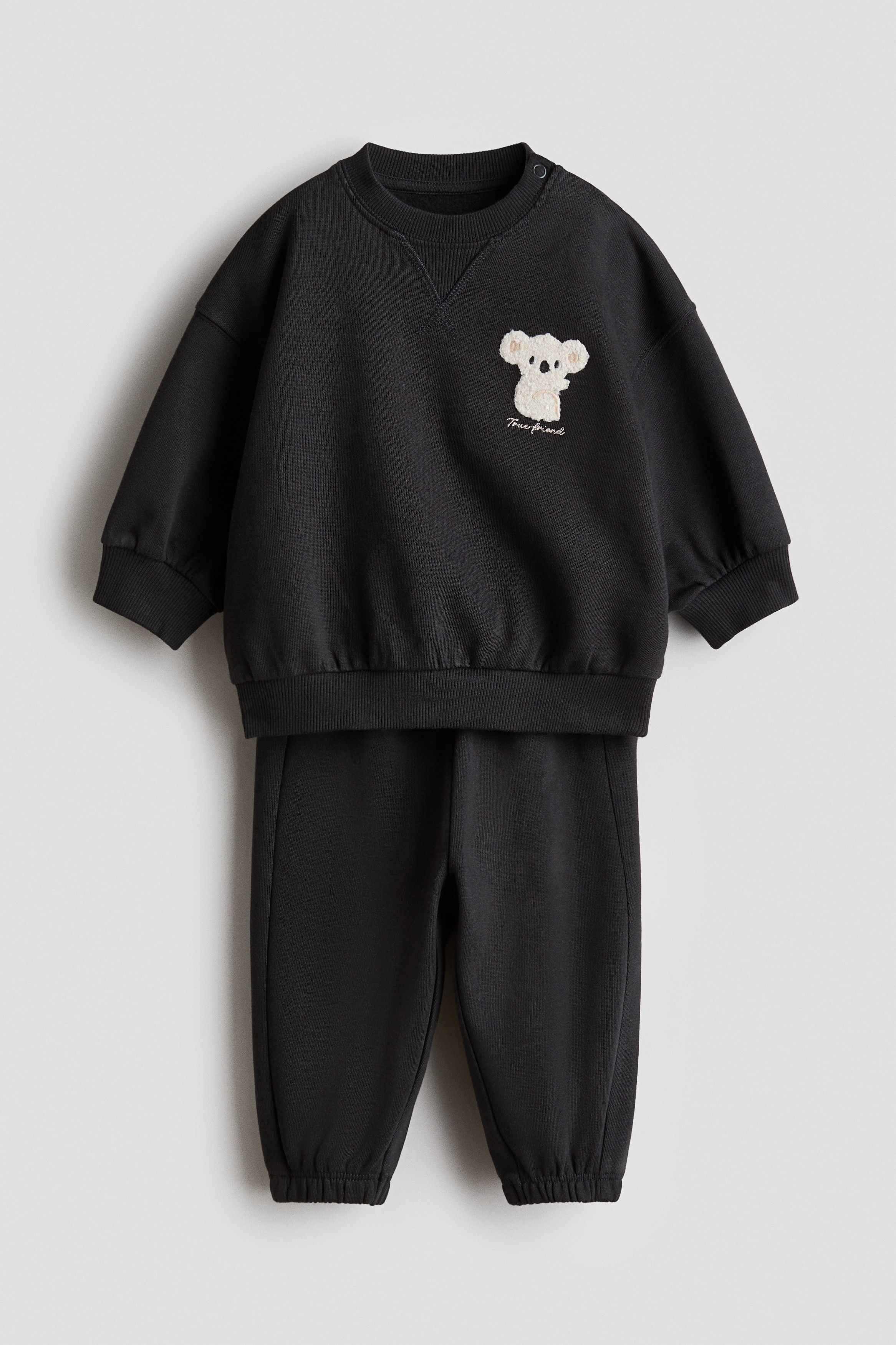 スウェット2アイテムセット - ダークグレー／コアラ - Kids | H&M JP