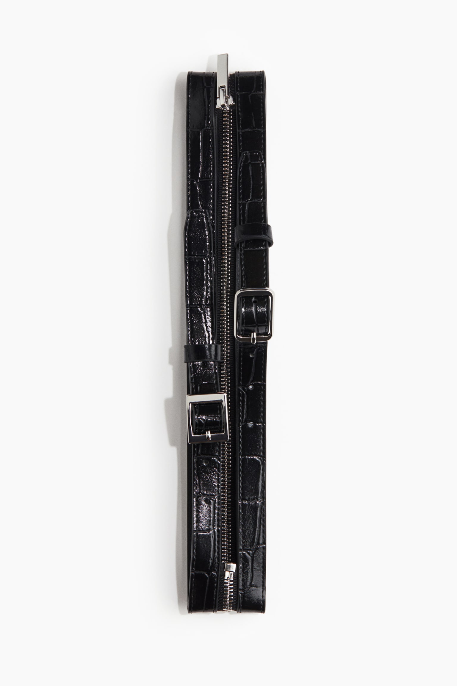Женский ремень H&M Double Waist Belt, цвет: Чёрный — фото 1