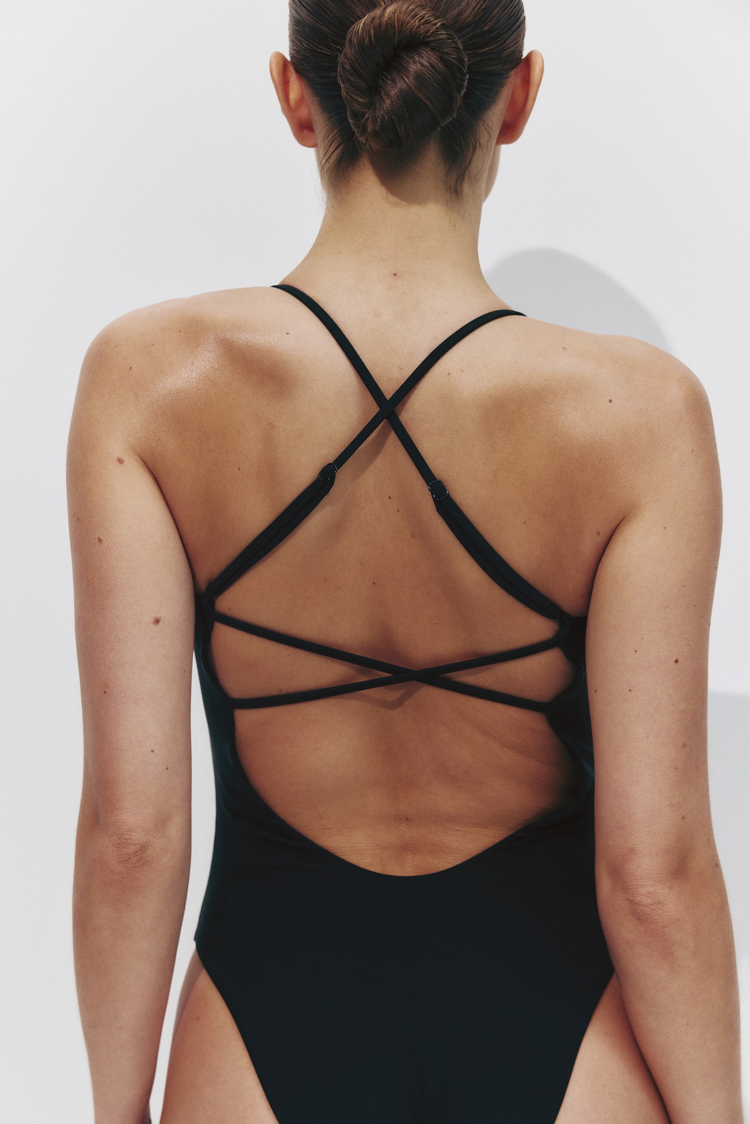 Sportowy kostium kąpielowy Lycra® Xtra Life™ - Czarny - 2