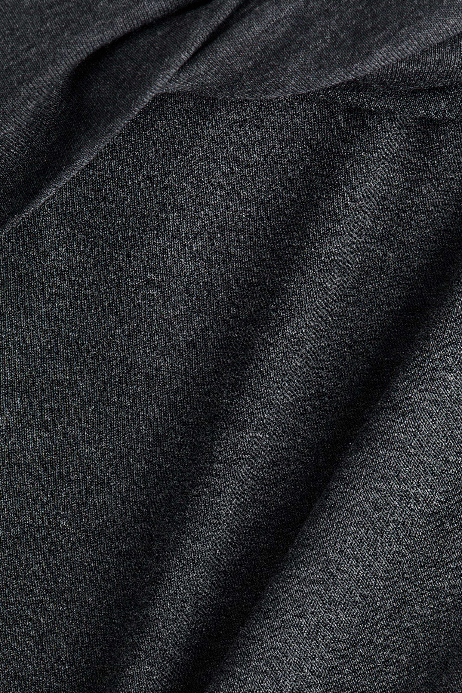 Áo trễ vai dệt kim mịn - Màu xám đậm đốm/Màu nâu đậm - 4