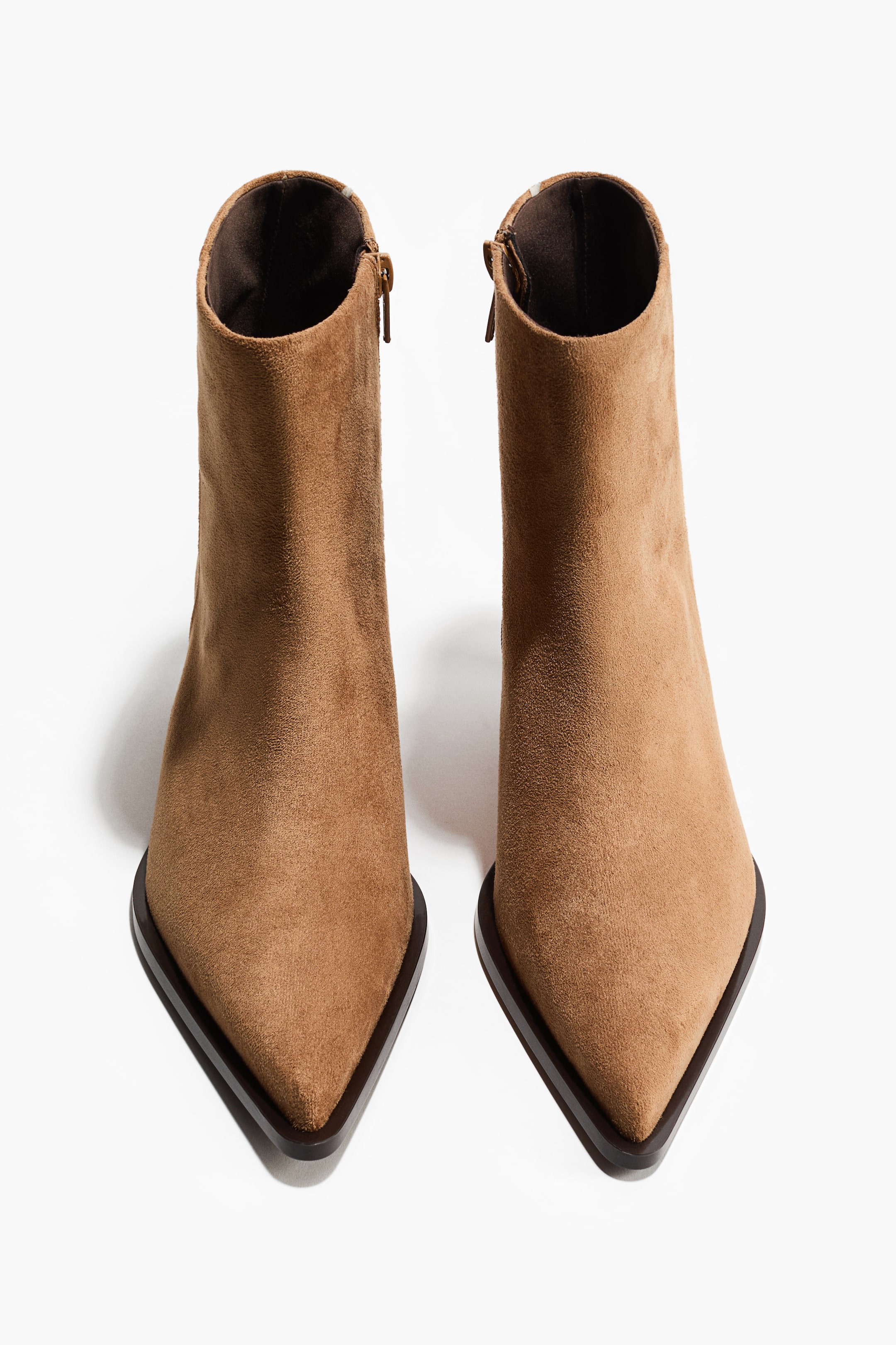 查看大圖: Pointed-toe ankle boots - 深米色 - Ladies | H&M HK 2
