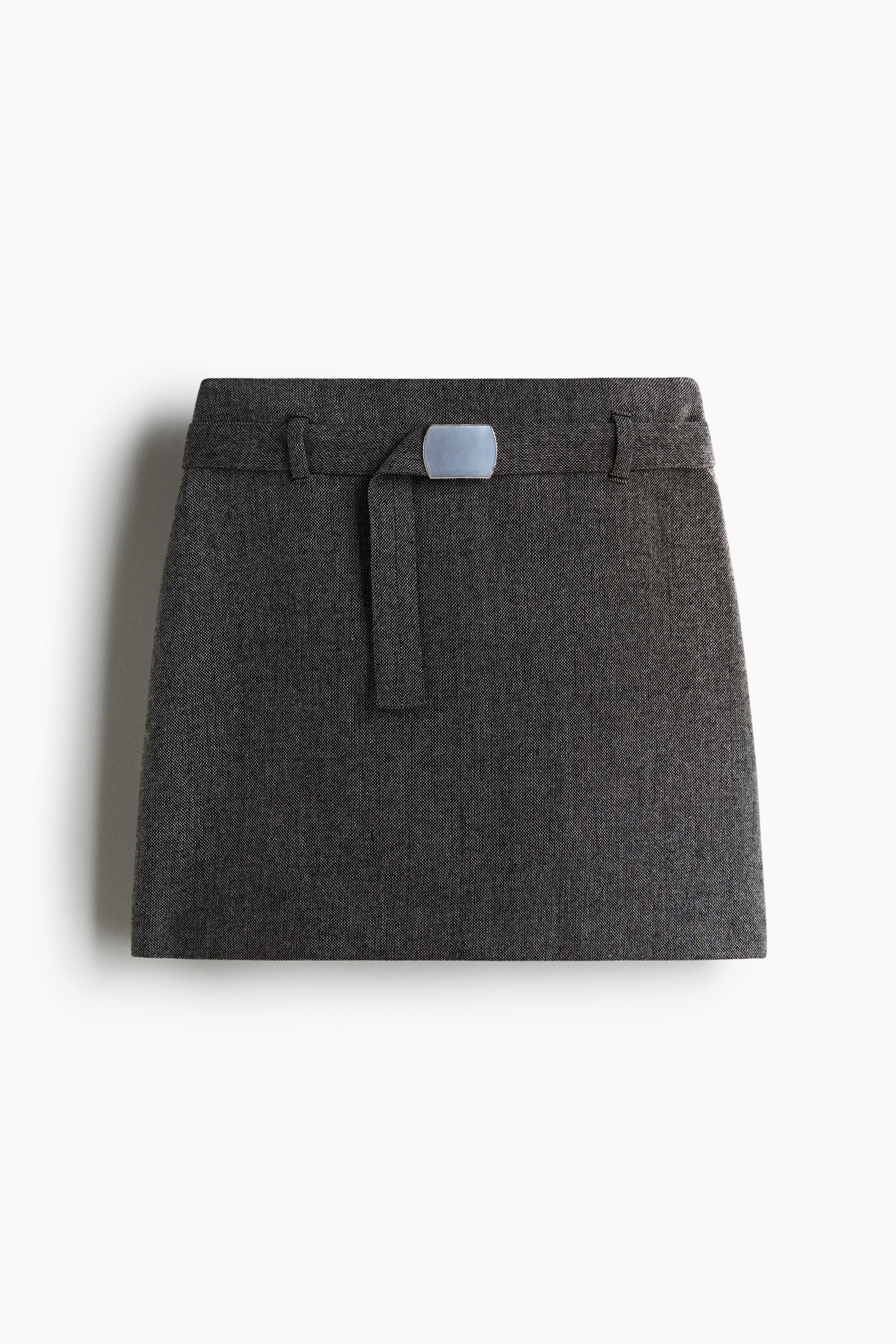 Belted mini skirt