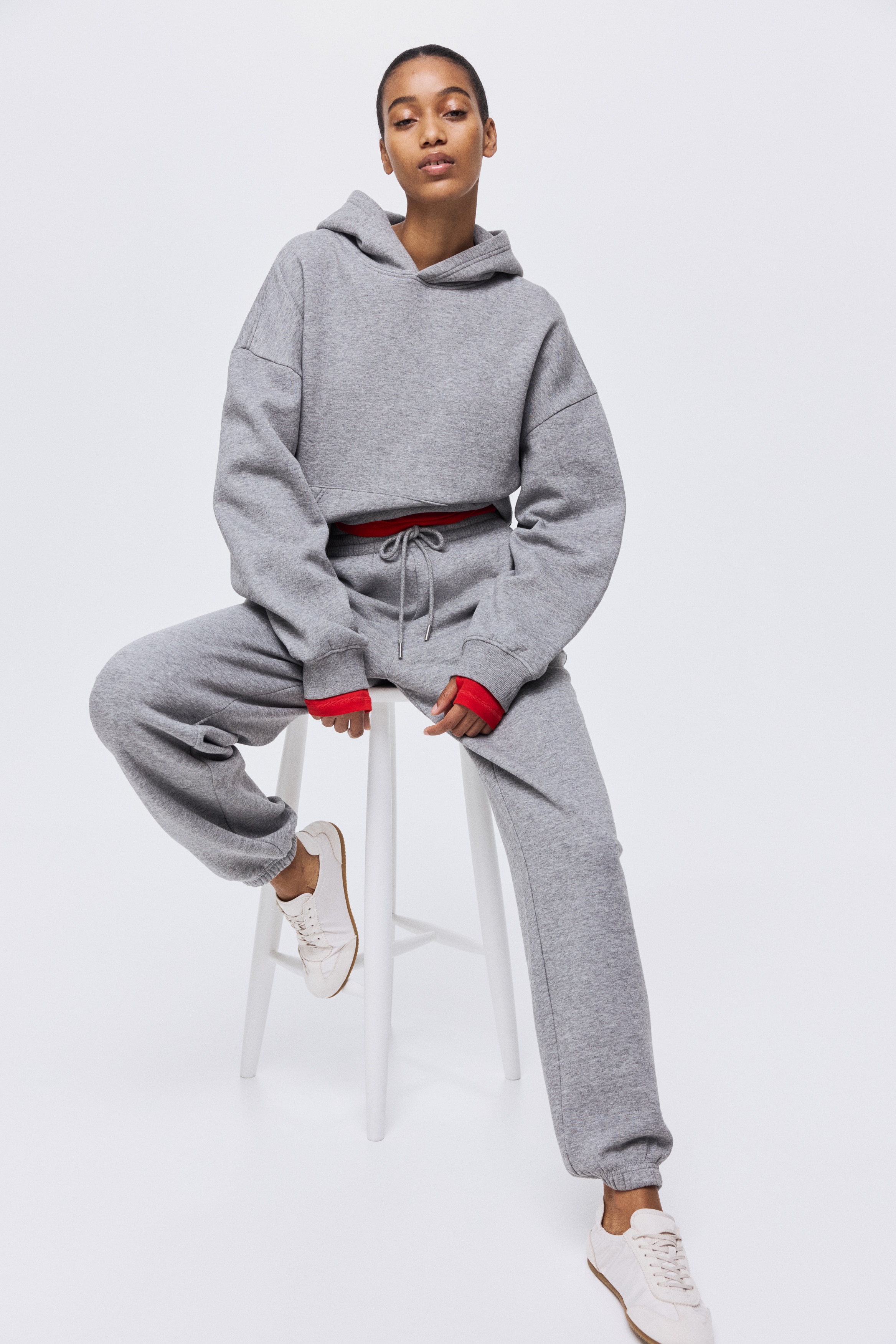 Cotton-blend sweatpants