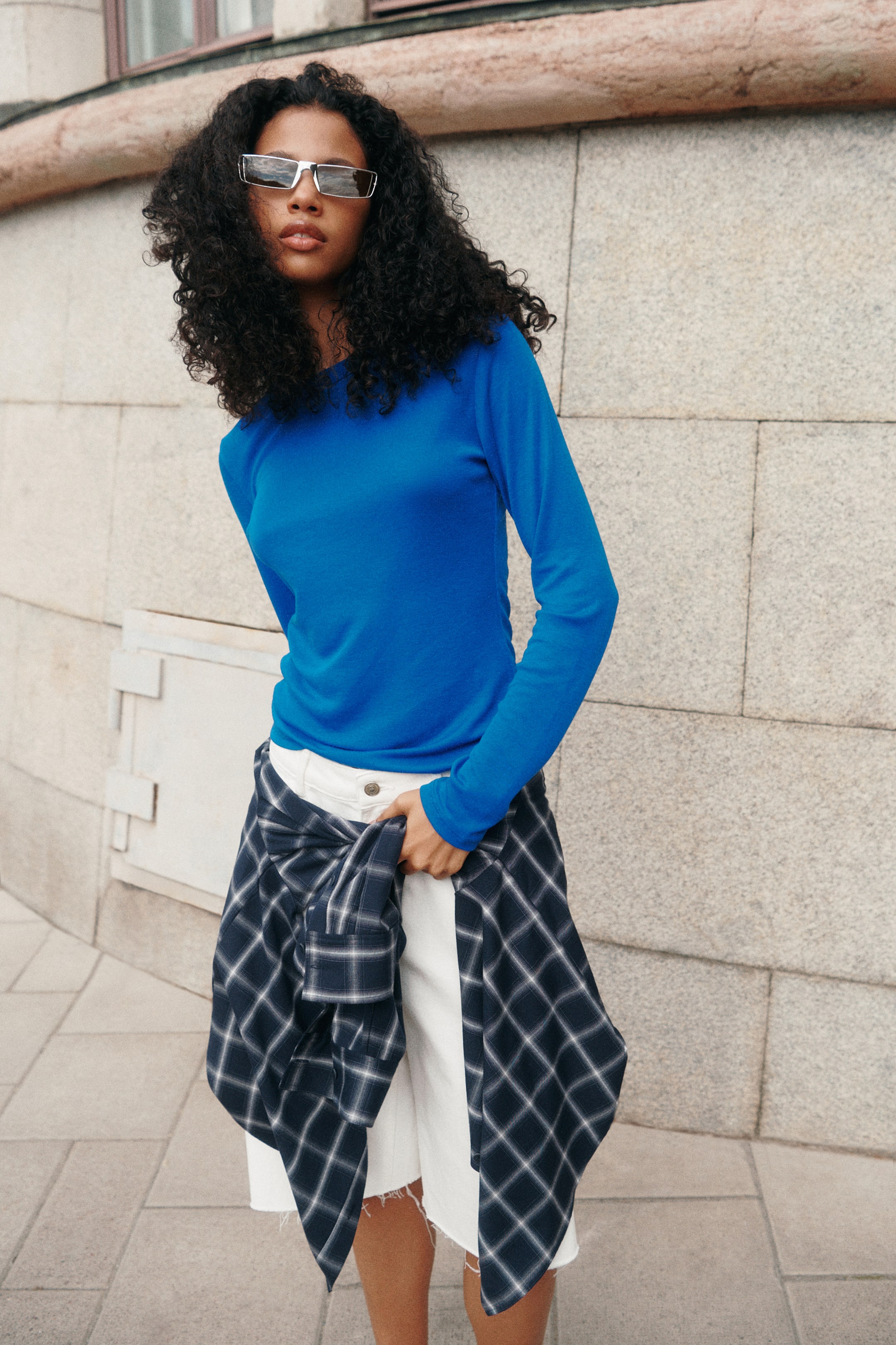 Fitted Long-Sleeved Top