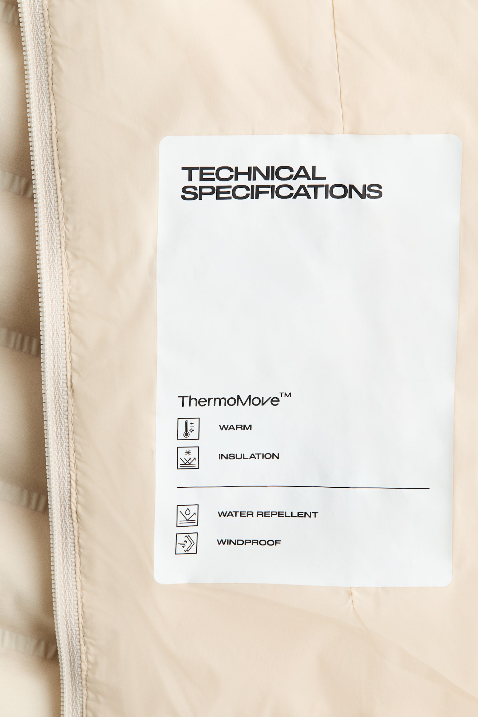 Insulated jacket with ThermoMove™ - Light beige/Black/Coffee bean brown - 7