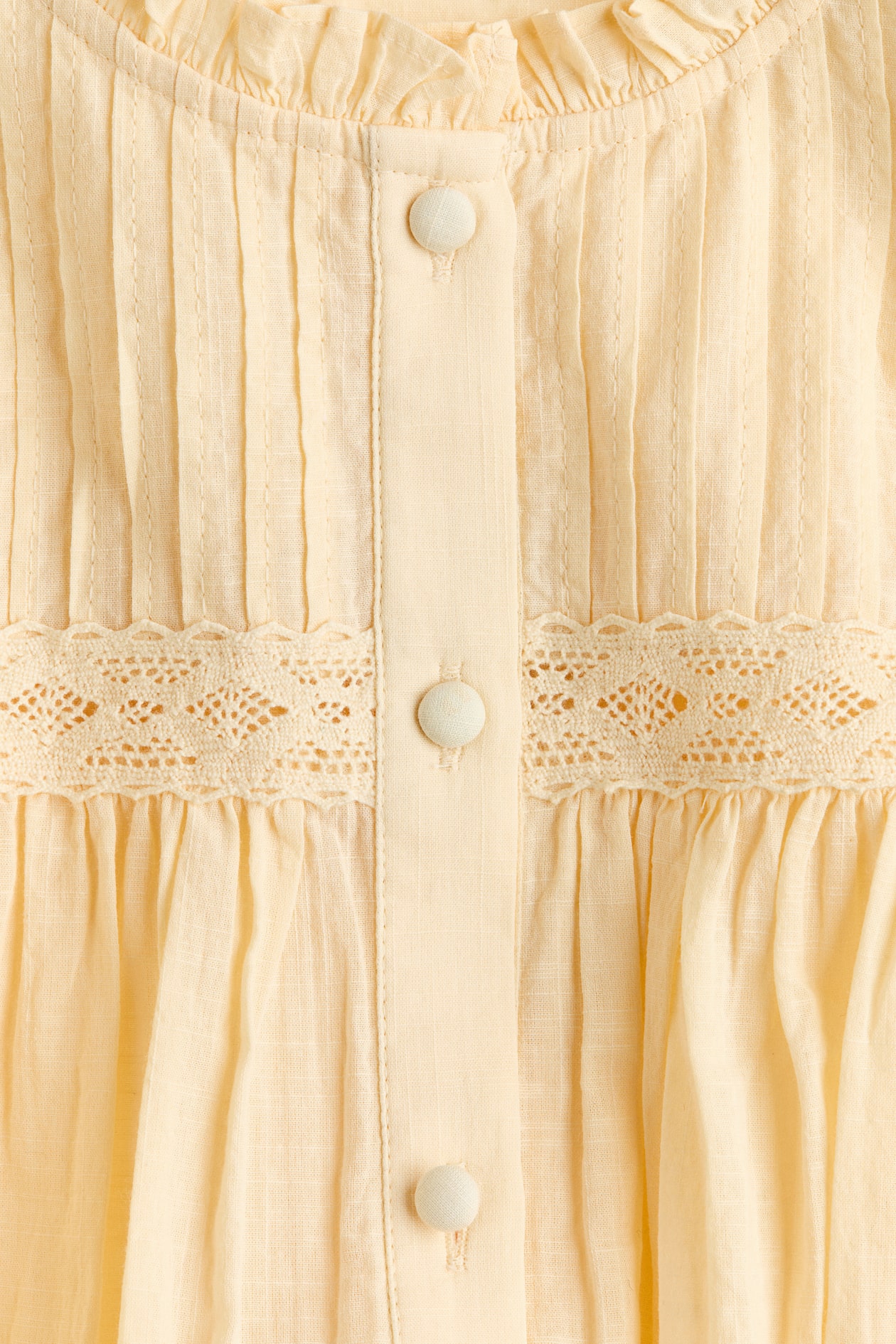 Pintucked Cotton Blouse - image 3