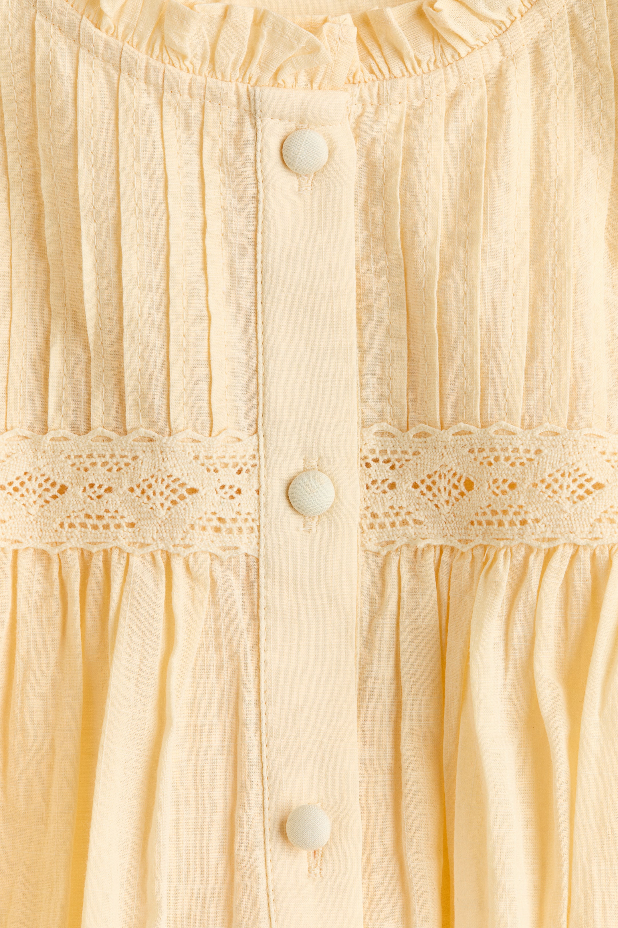 Pintucked Cotton Blouse
