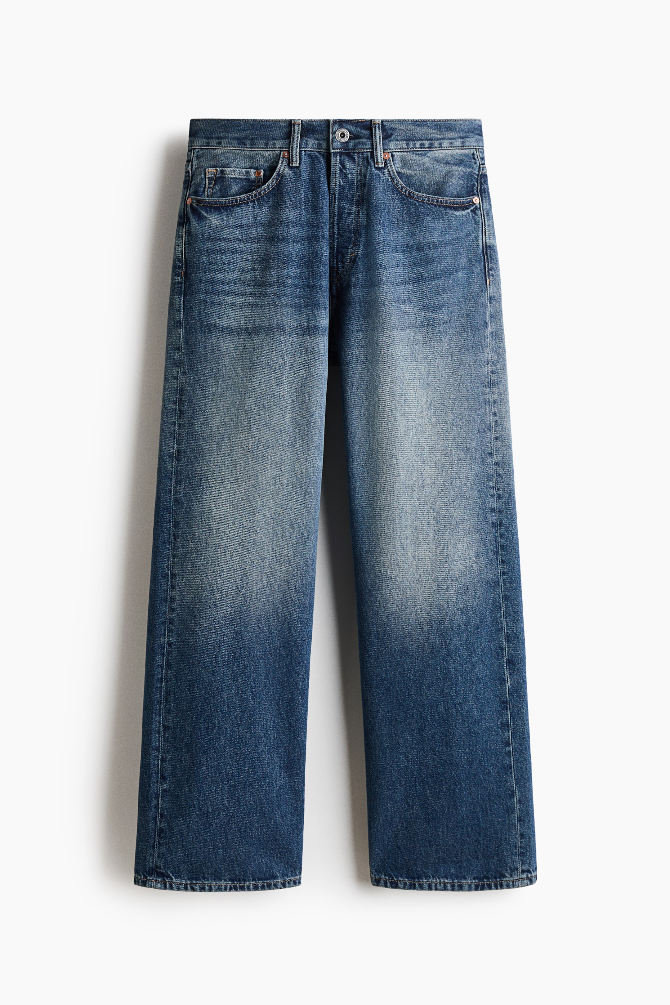 Переглянути збільшене зображення: Loose Jeans - Блакитний денім - Men | H&M UA 1