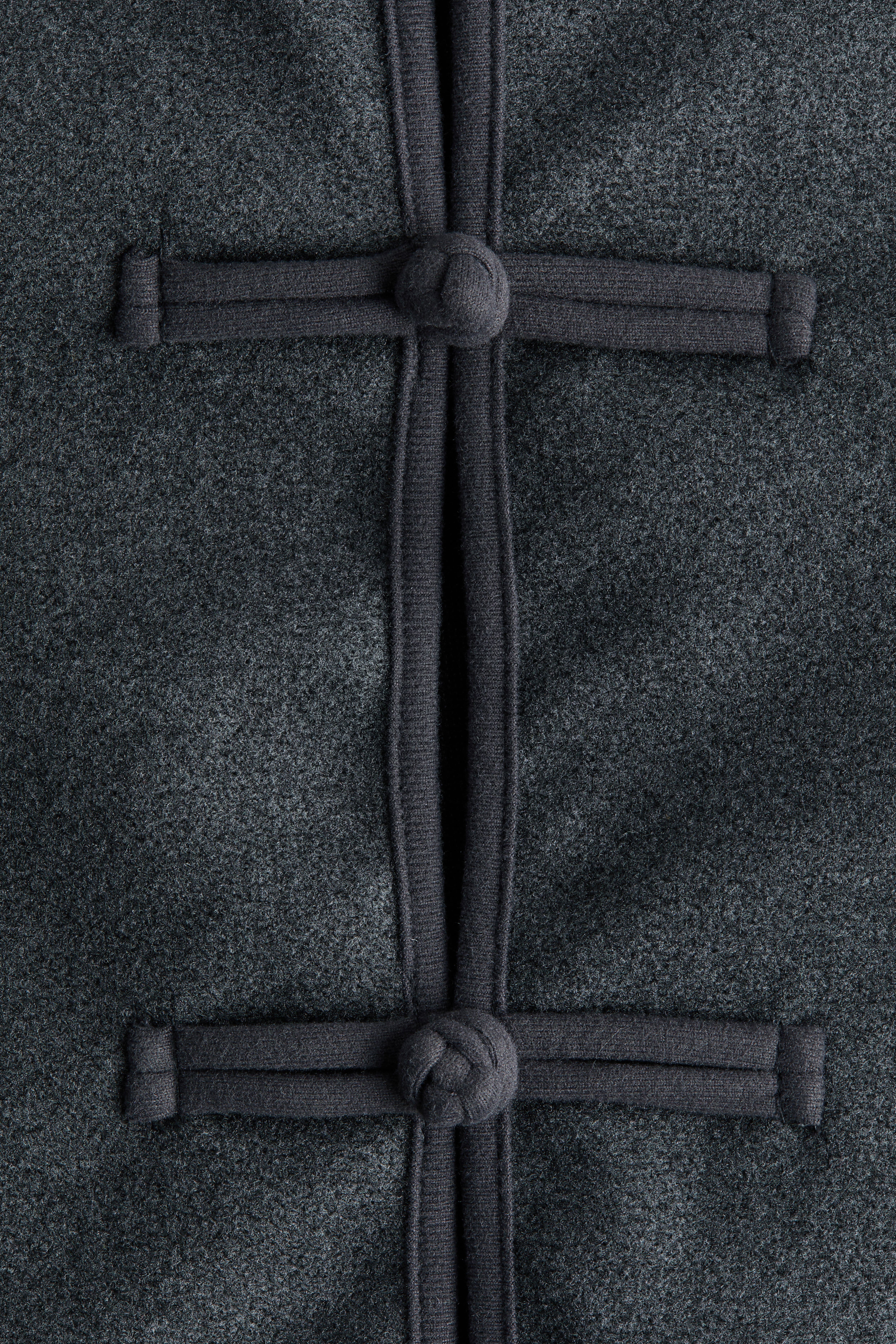 Brushed Knot-Button Jacket