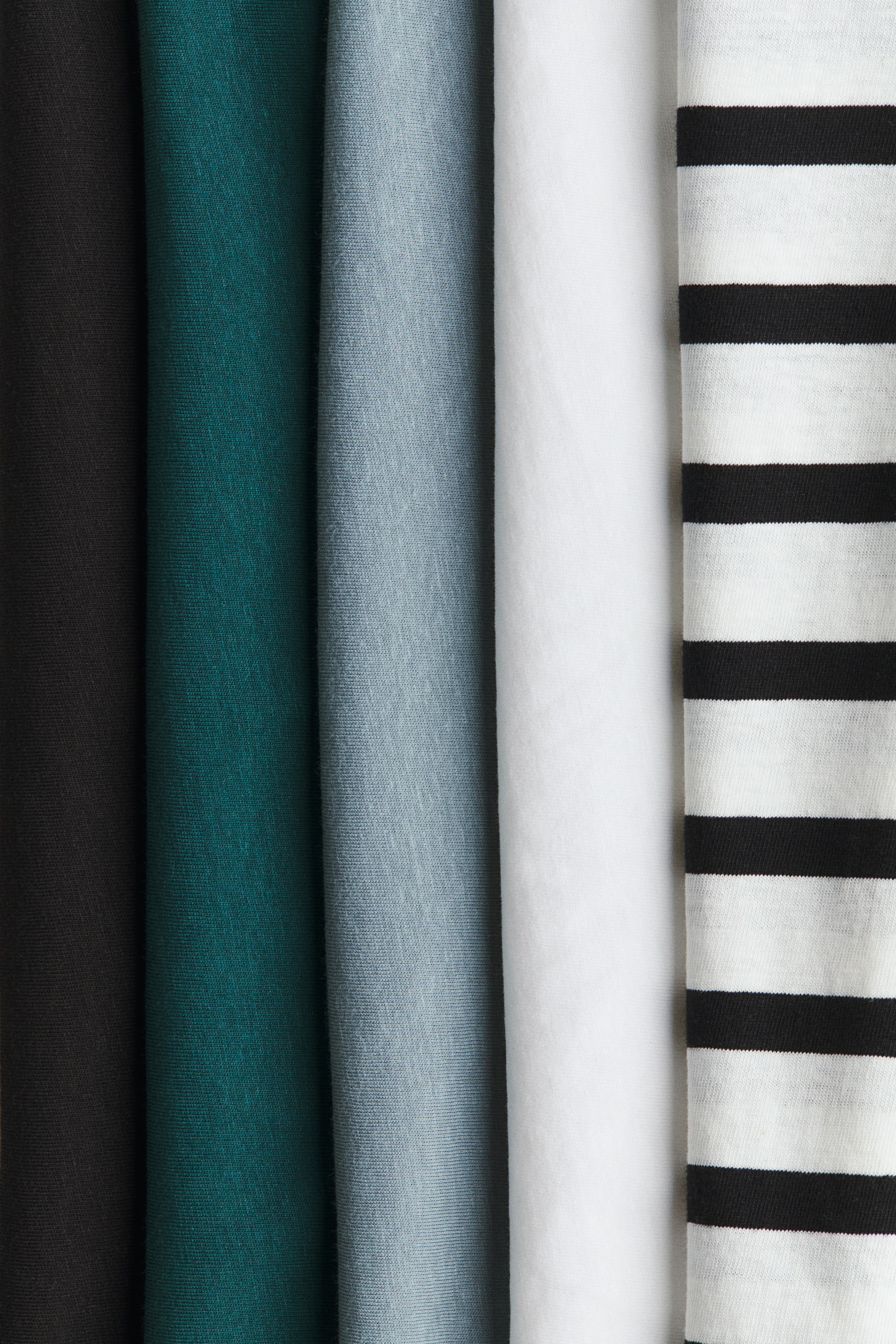5-Pack Long-Sleeved Cotton T-Shirts