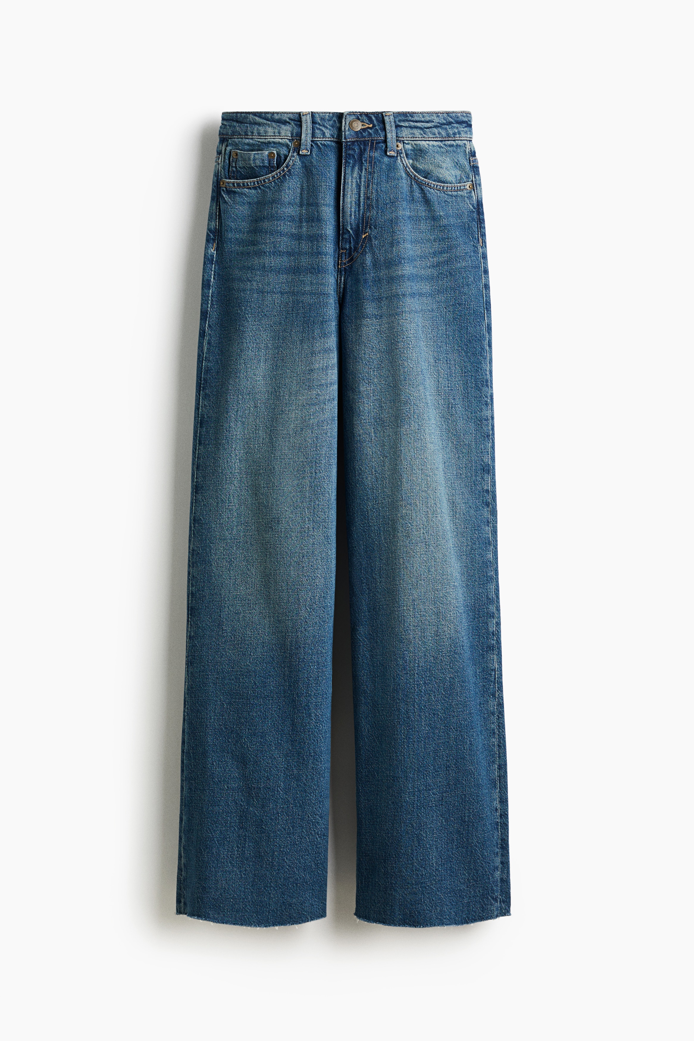 Wide High Jeans - Denimblå/Hvid/Vasket sort/Mørk denimblå/Muldvarp