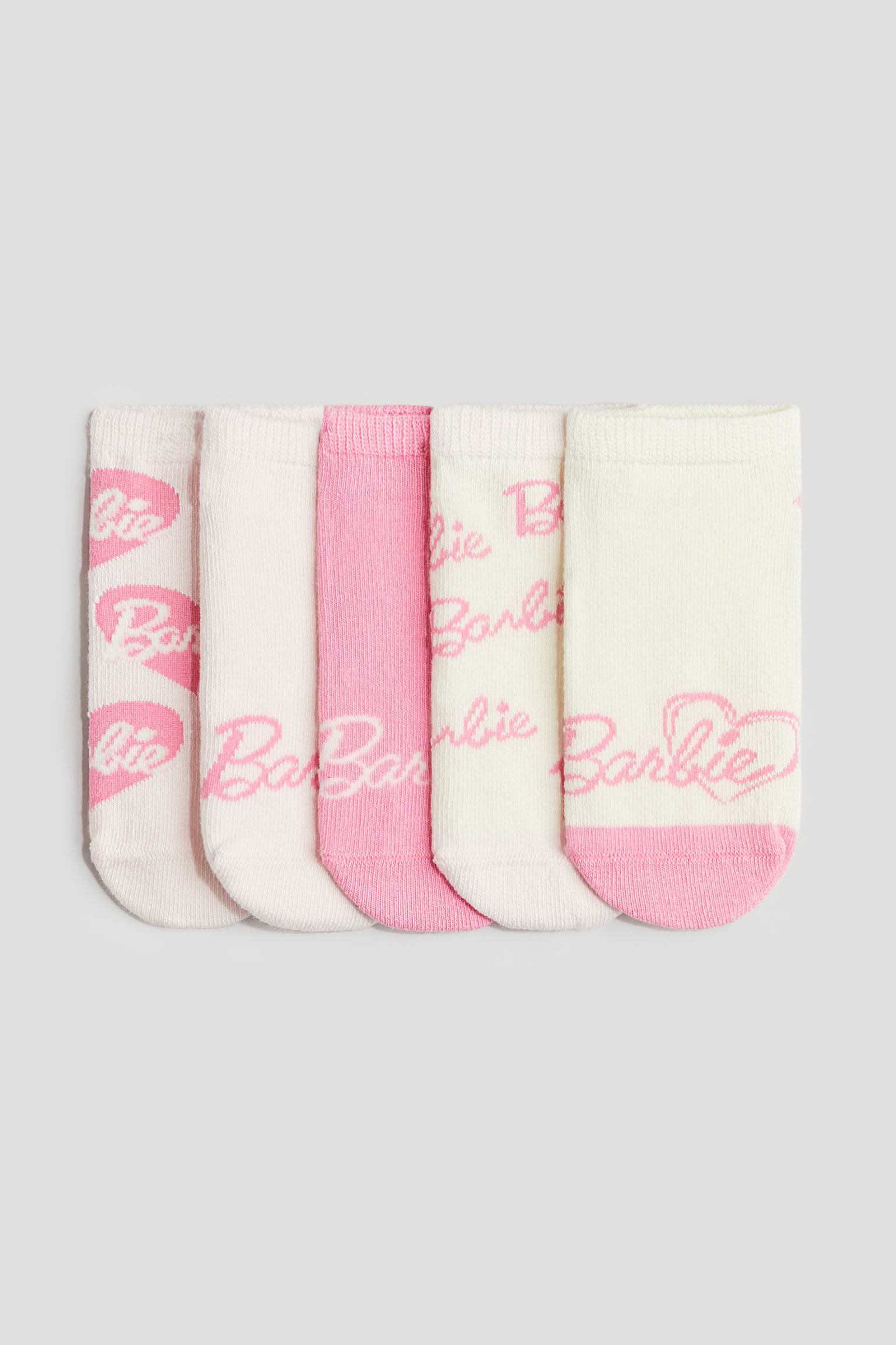 5-pack trainer socks - ライトピンク／バービー - 1