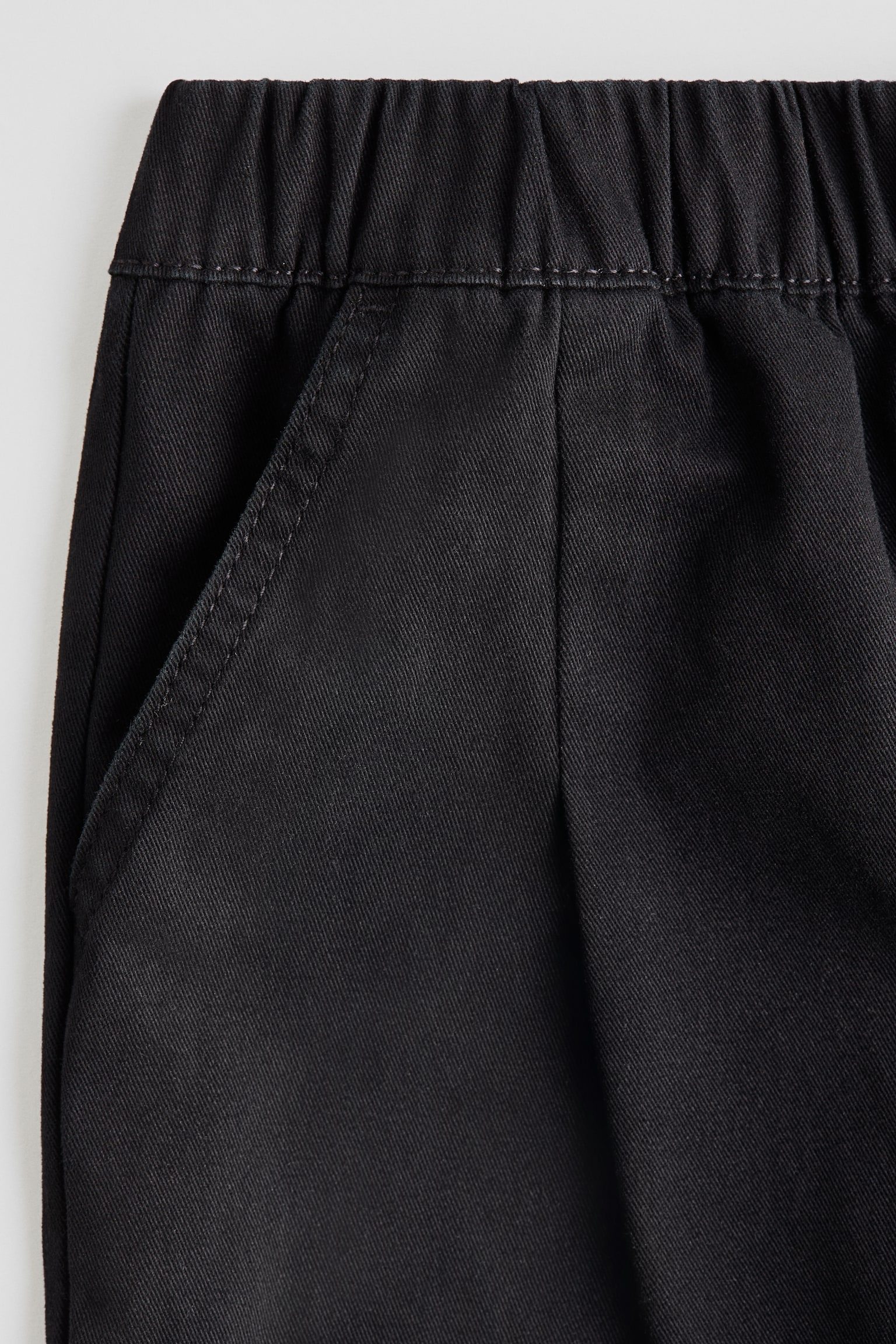 Cotton twill joggers - Black/Beige/Dark grey - 4