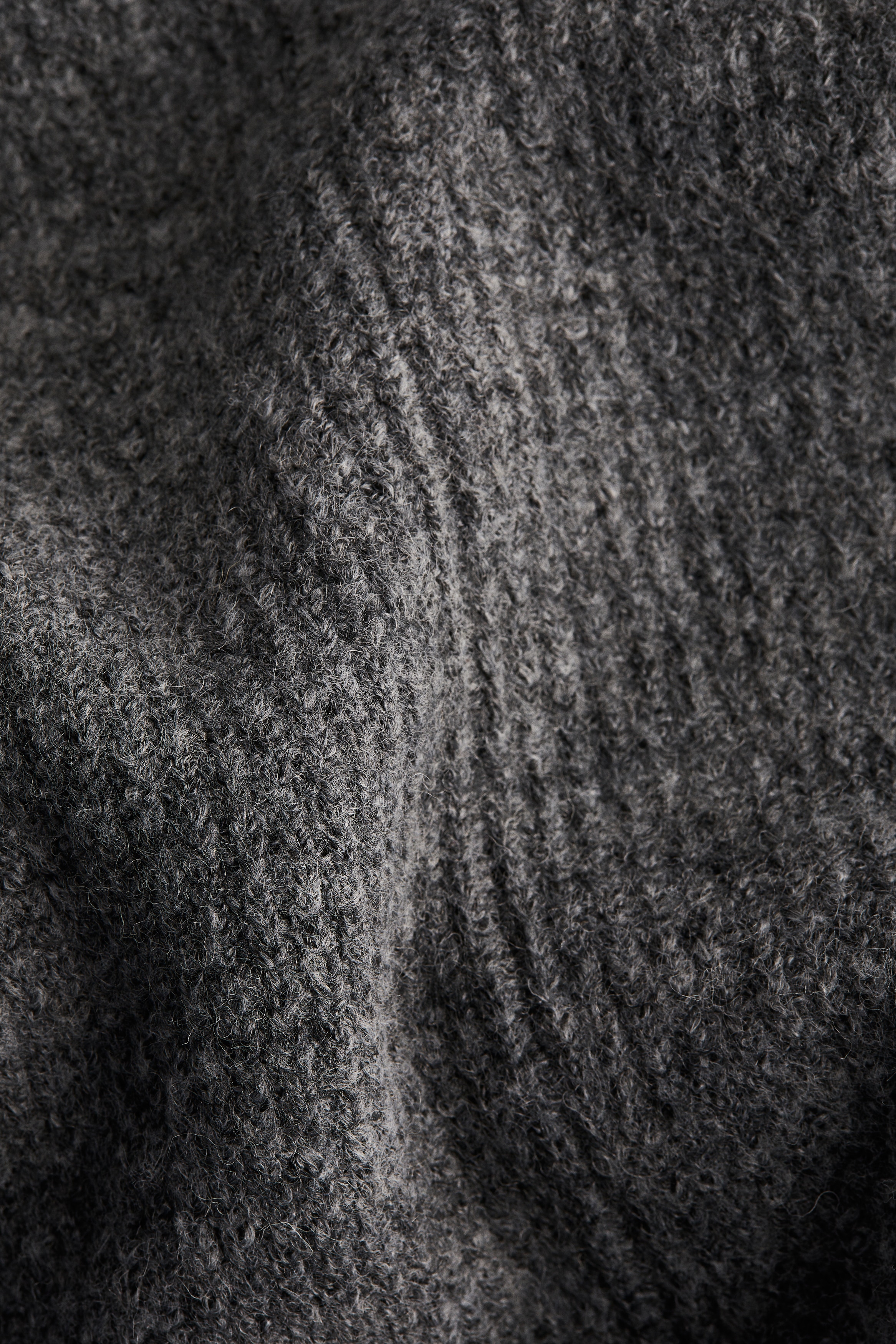 Rib-knit peplum top