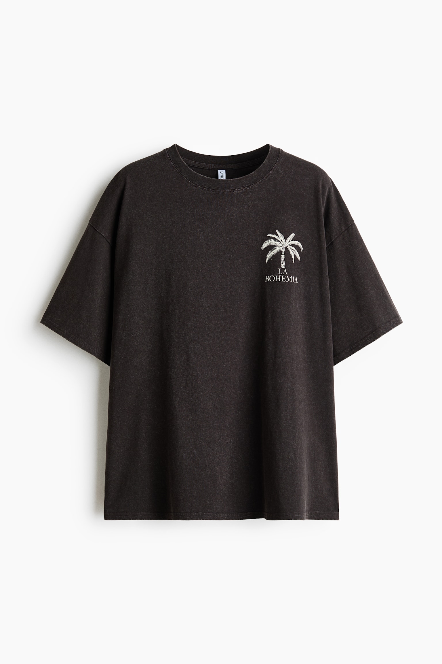 T-shirt oversize con stampa - Grigio scuro/palma/Giallo chiaro/vacanze/Marrone scuro/sole/Giallo pallido/The New Issue/Bianco/palme/Grigio mélange/righe/Marrone scuro/Bahía Feliz/Crema/conchiglie/Verde/The Perfect Matcha/Crema/Ocean Soul/Turchese chiaro/sardine - 1