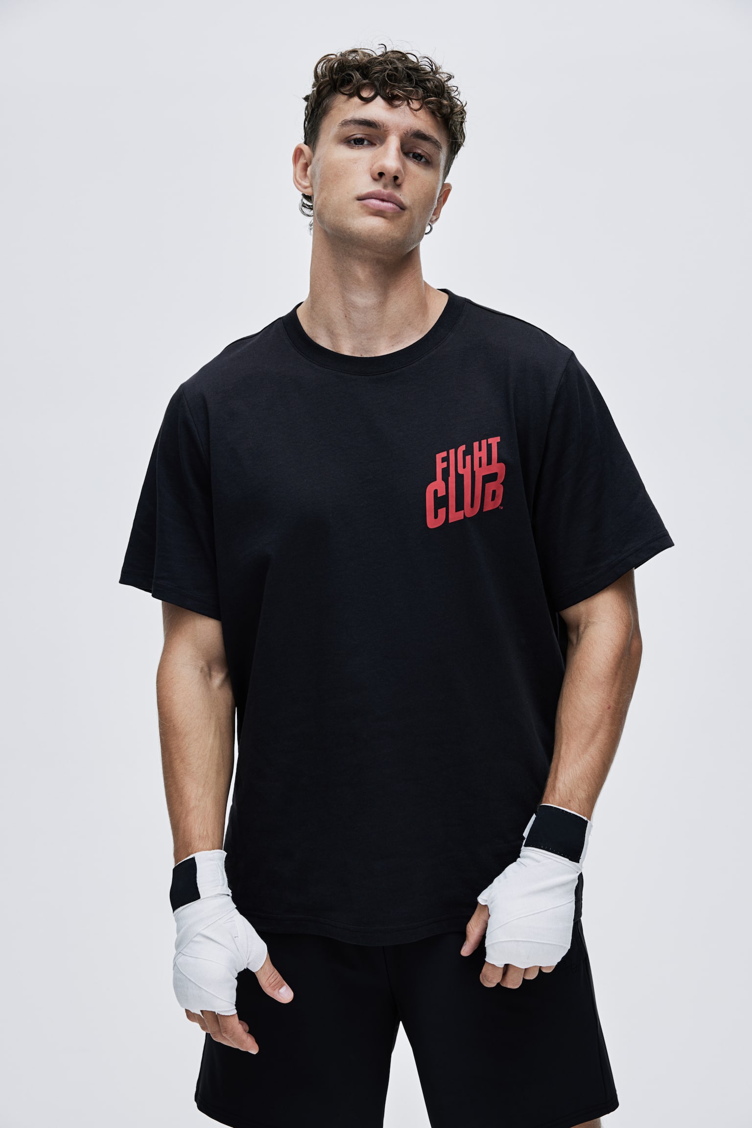 Regular Fit Sports top in DryMove™ - Black/Fight Club/Black/Fight Club - 1