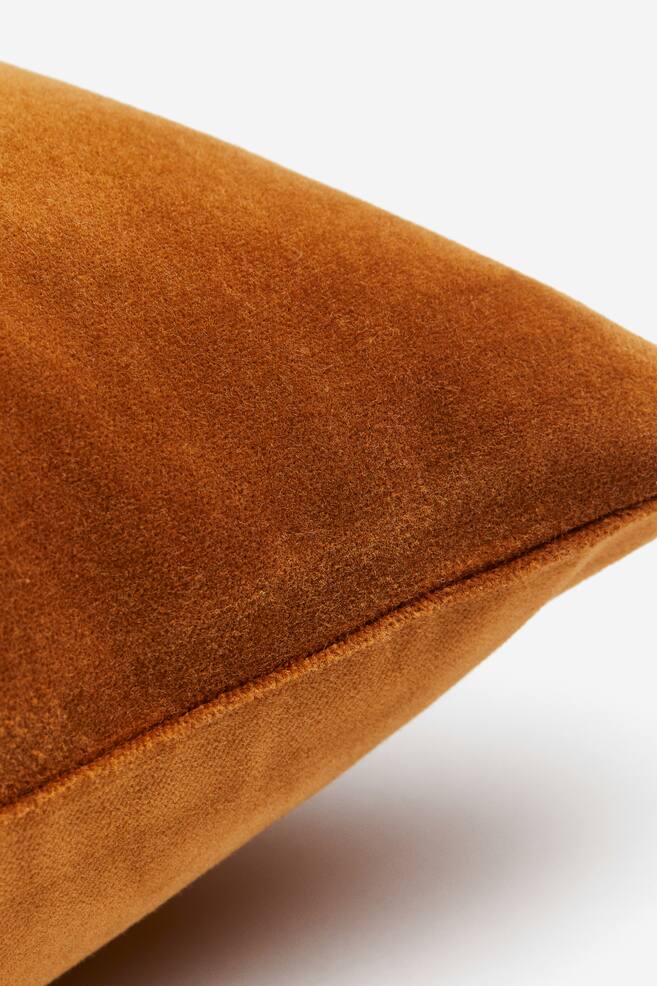 Velvet cushion cover - Dark red/Light beige/Light beige - 2