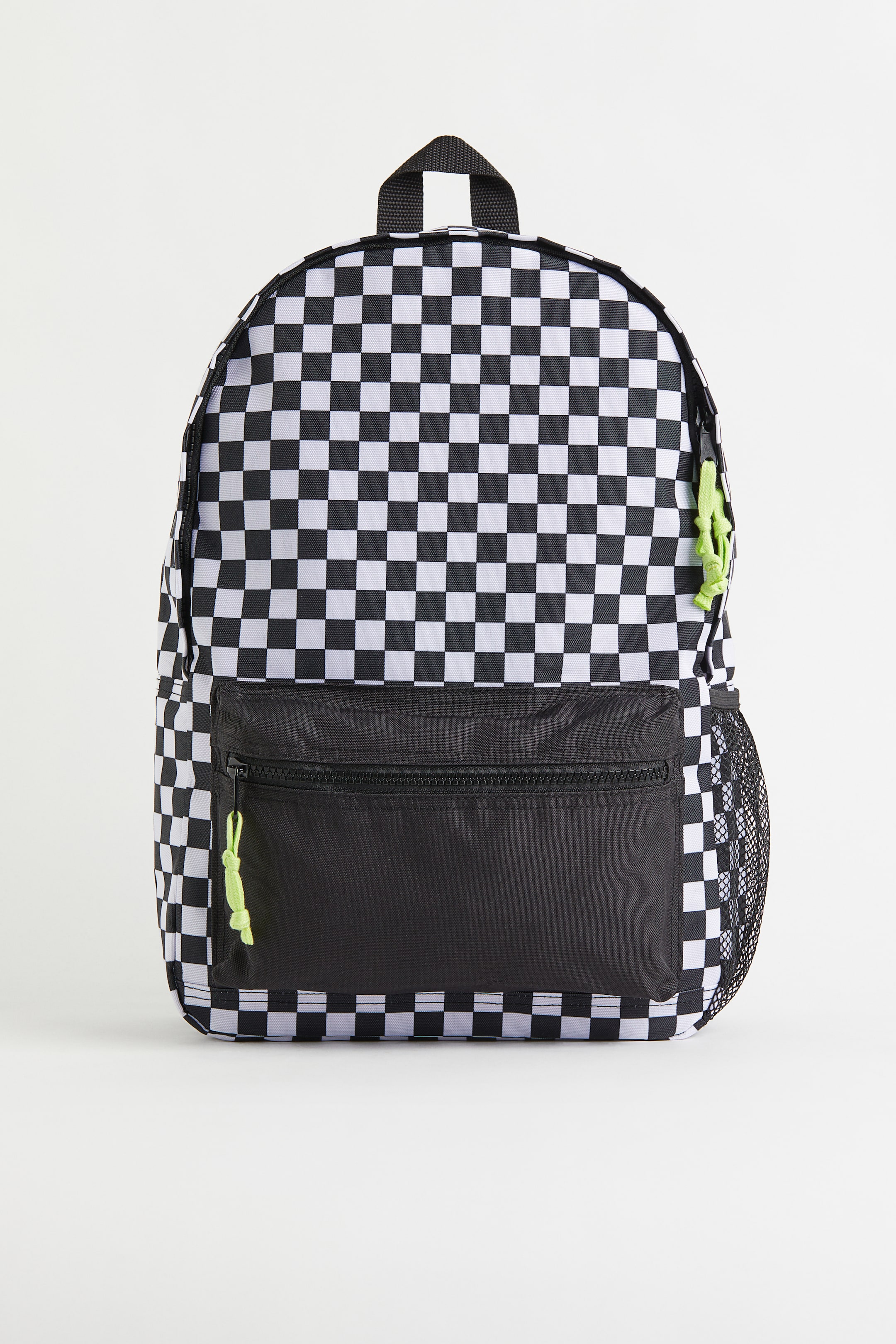 Patterned Backpack - Black/checked - Kids | H&M US