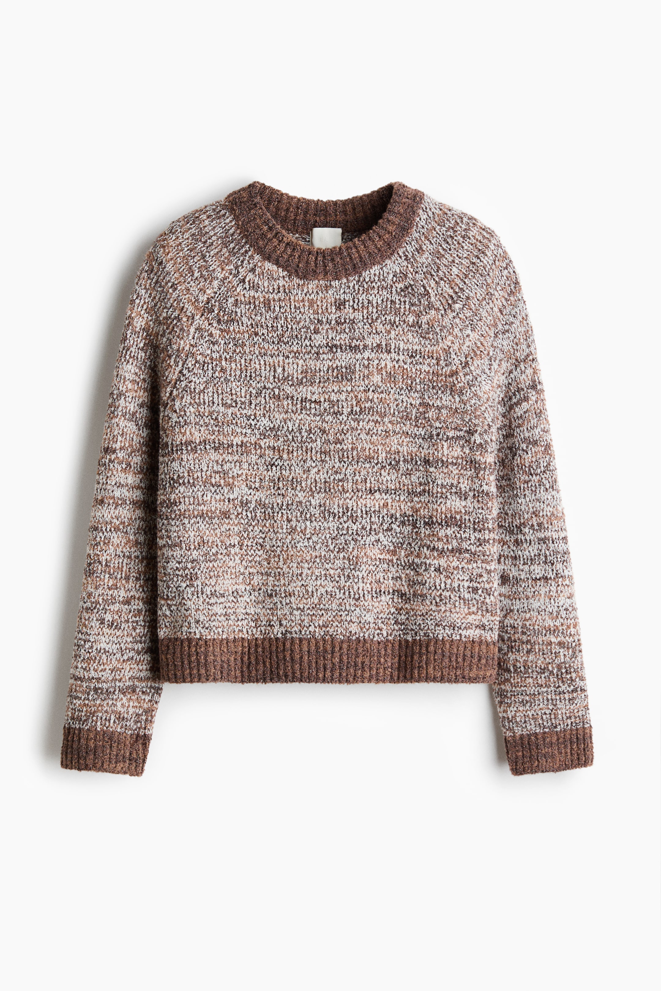 拡大画像を表示: ブークレニットセーター - ブラウン／ホワイト - レディース | H&M JP 5