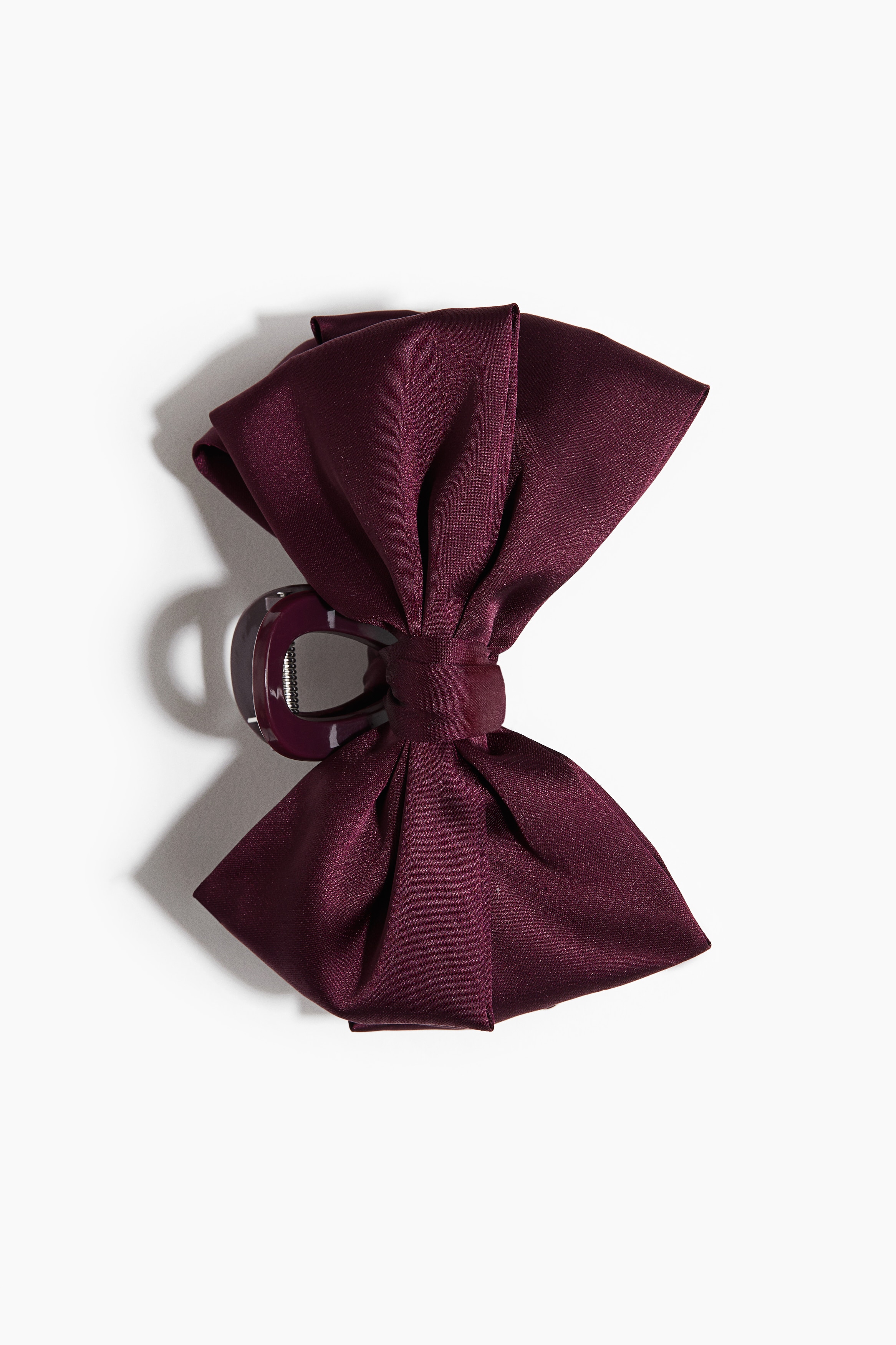 Pince à cheveux avec boucles - Bourgogne/Beige clair/imprimé léopard