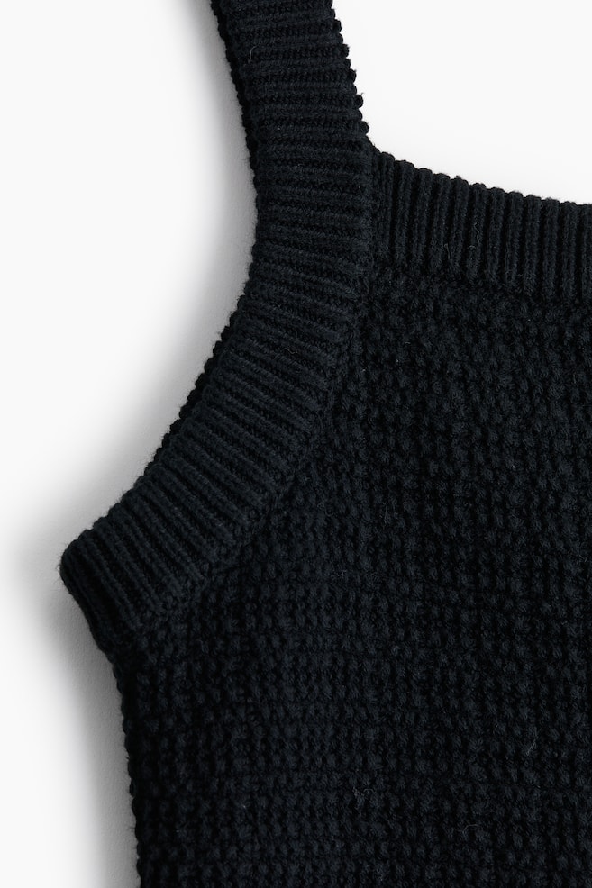 Knitted dress - Black - 5