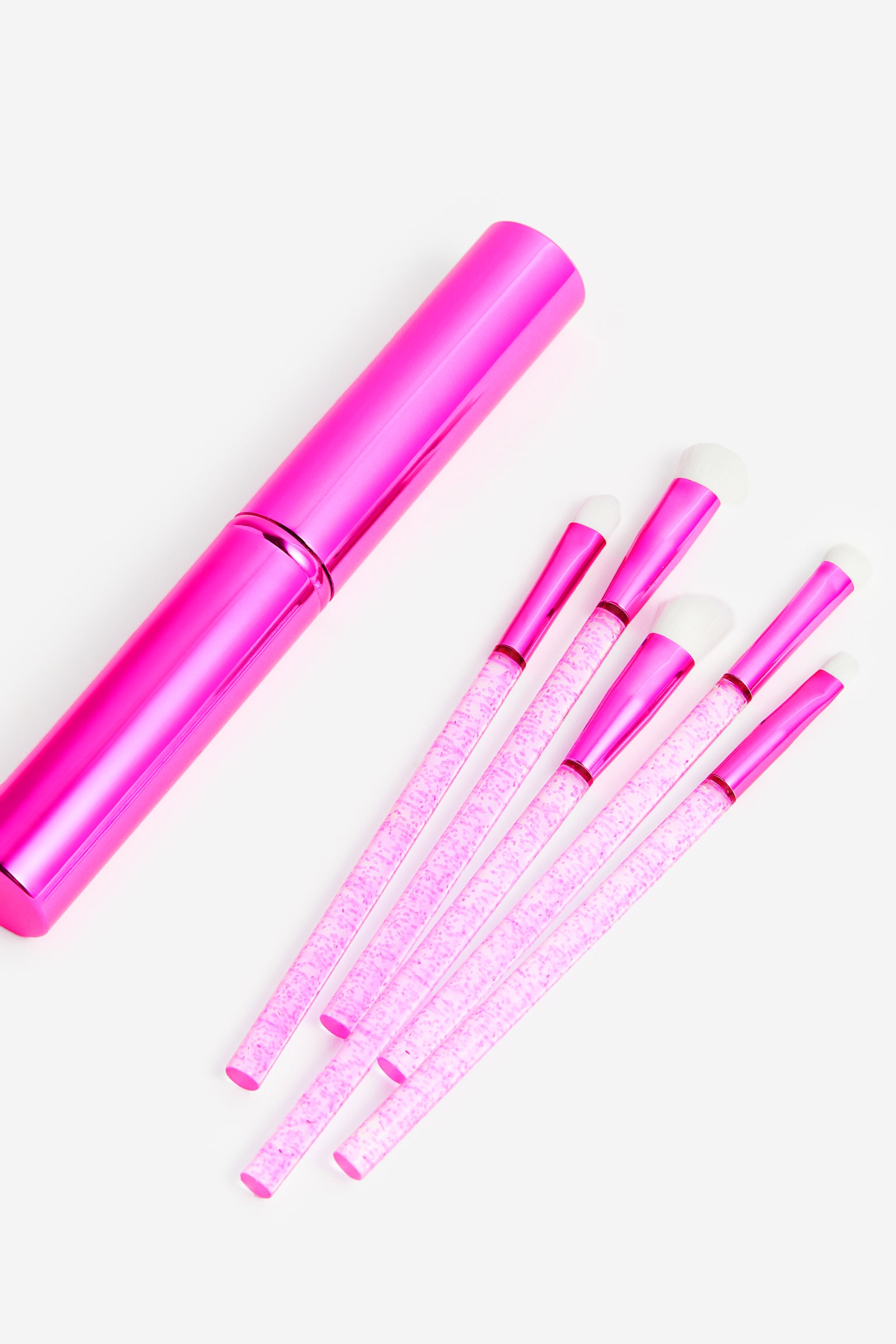 Make-up brush kit with case - Hot pink - 2