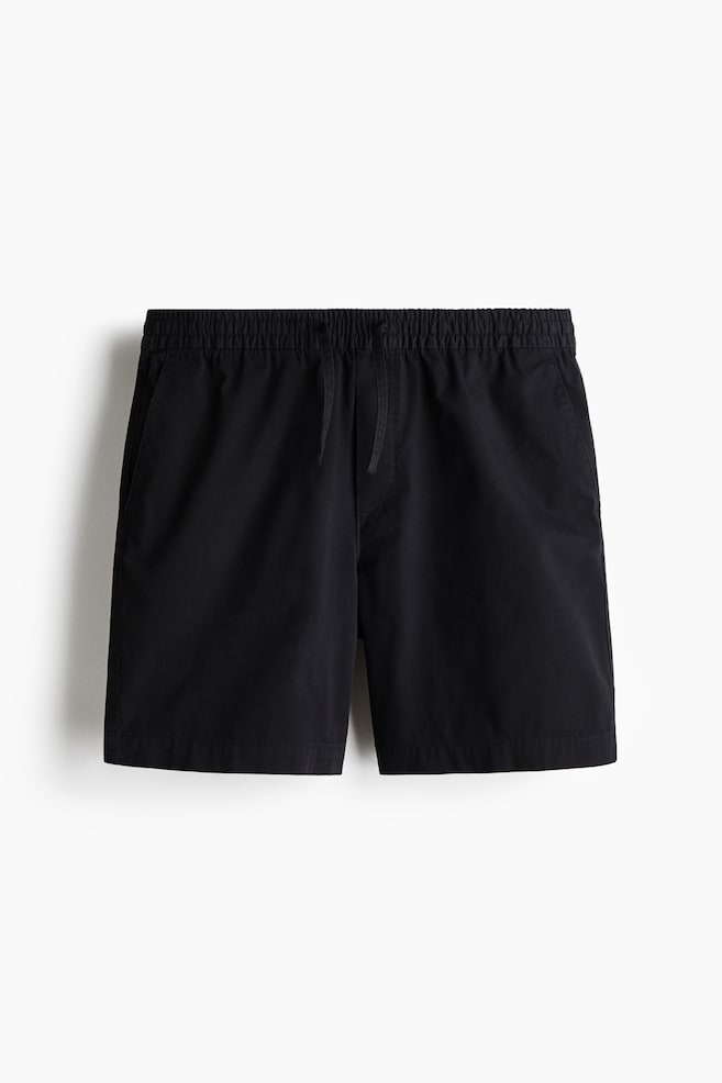 Short Relaxed Fit en coton - Noir/Vert kaki/Bleu foncé/Marron foncé/Beige foncé/Blanc - 1