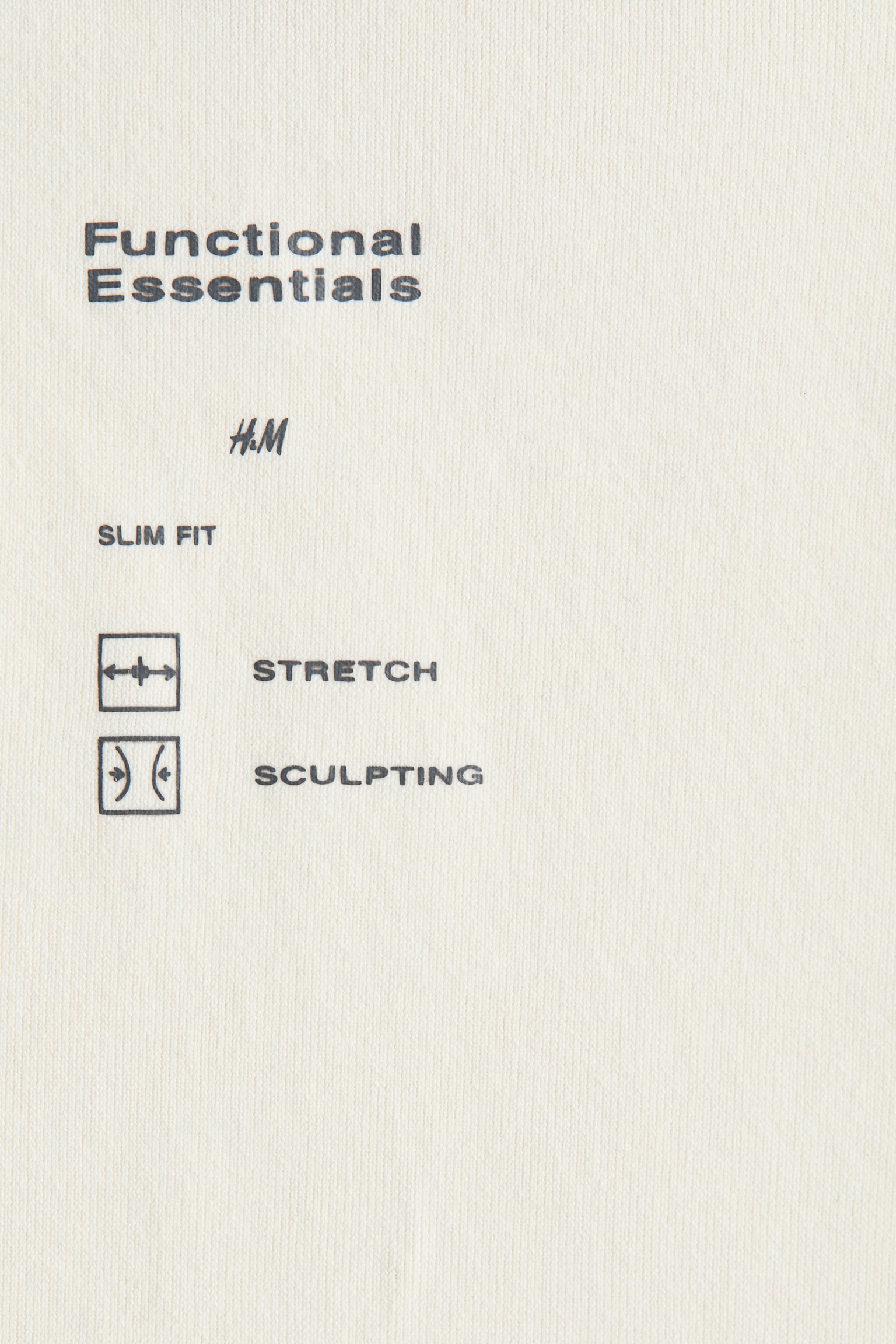 Póló Sculpting Slim Fit - Krémszínű/Fekete/Világosbézs - 5