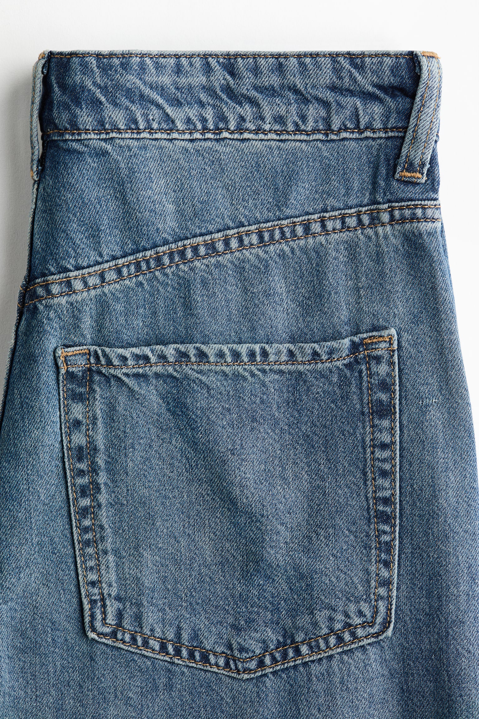 Женские джинсы H&M Wide High Waist, цвет: Джинсовый синий — фото 8