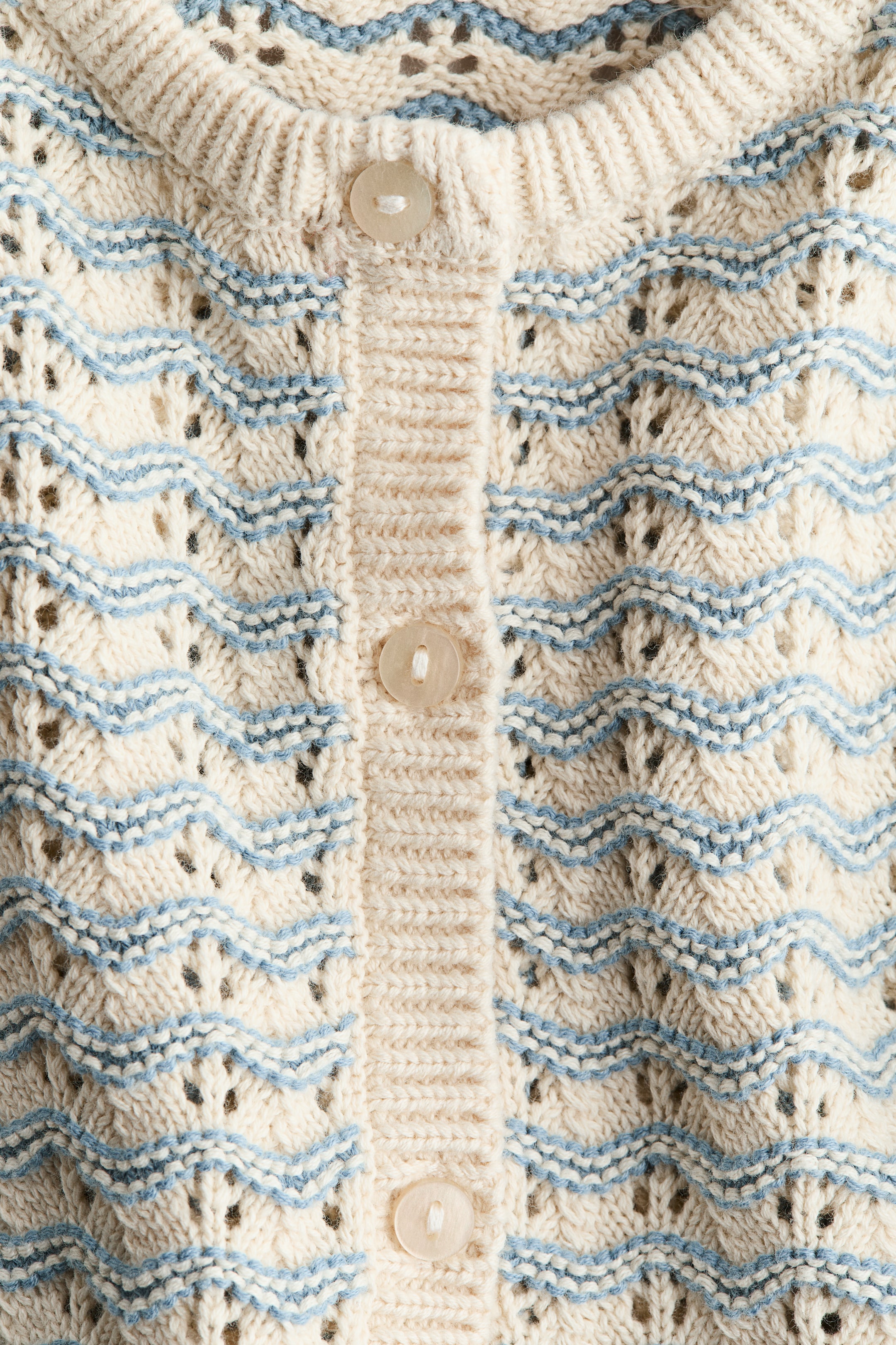 Agrandir l'image: Ensemble 2 pièces en pointelle de coton - Beige clair/rayures bleues - ENFANT | H&M BE 5