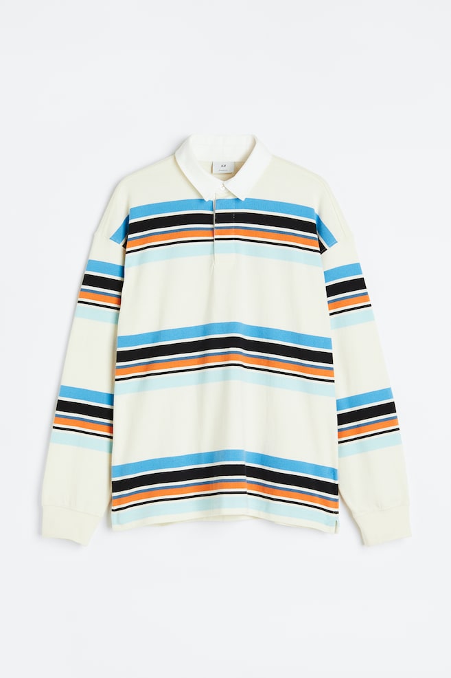 Relaxed Fit Rugby shirt - Cream/Striped - 2