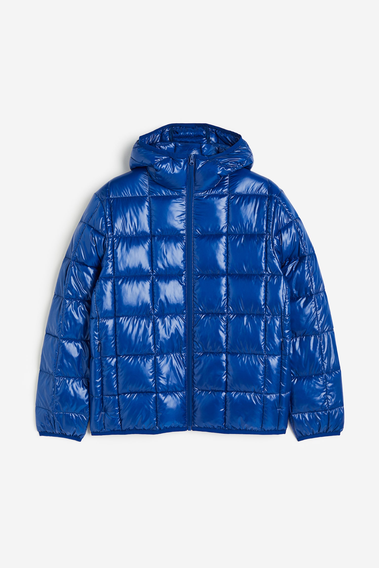 Regular Fit Lightweight Puffer Jacket - Bright blue/Dark yellow - 1