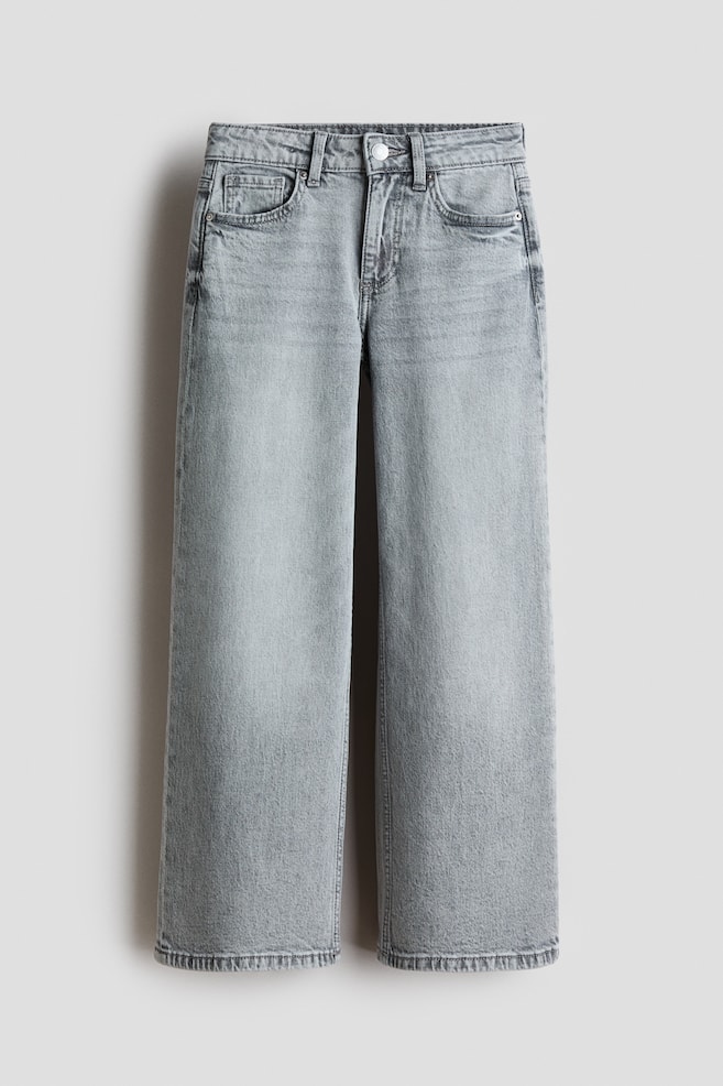 Wide Leg Jeans - Light denim grey/Light denim blue/Dark denim blue/Denim blue/Grey/Brown/Light blue/Denim blue - 1