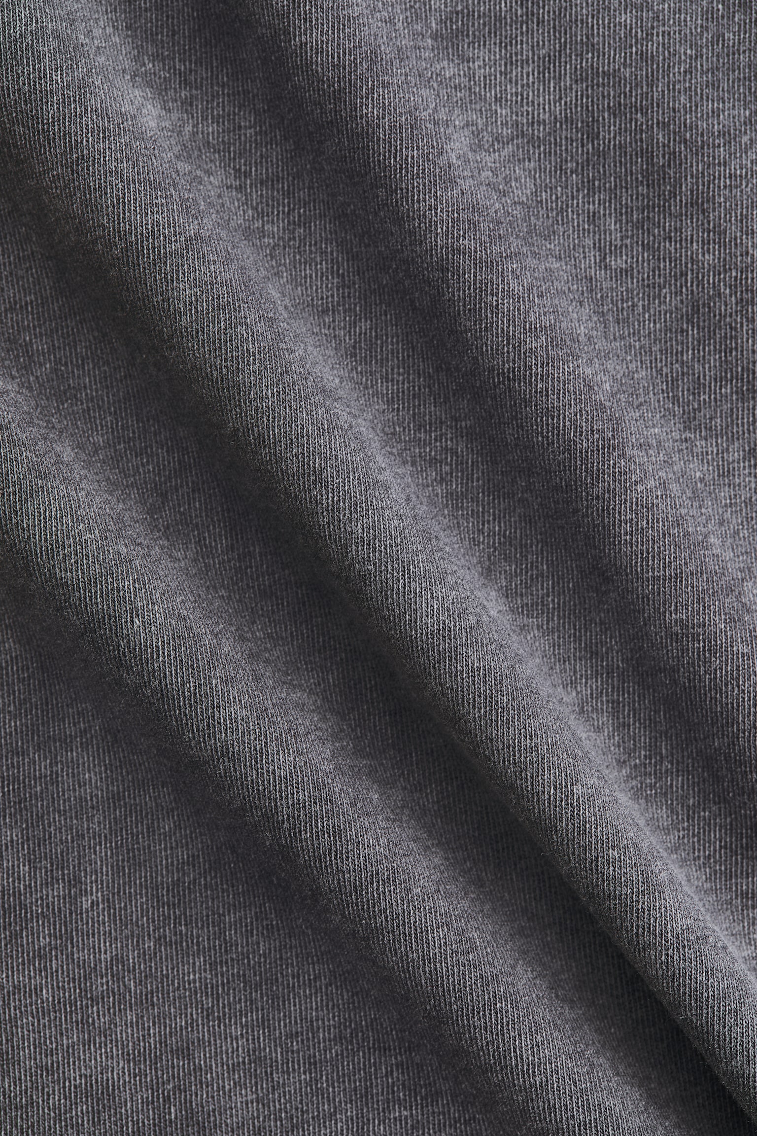 Top con manga circular - Gris jaspeado/Verde claro - 2