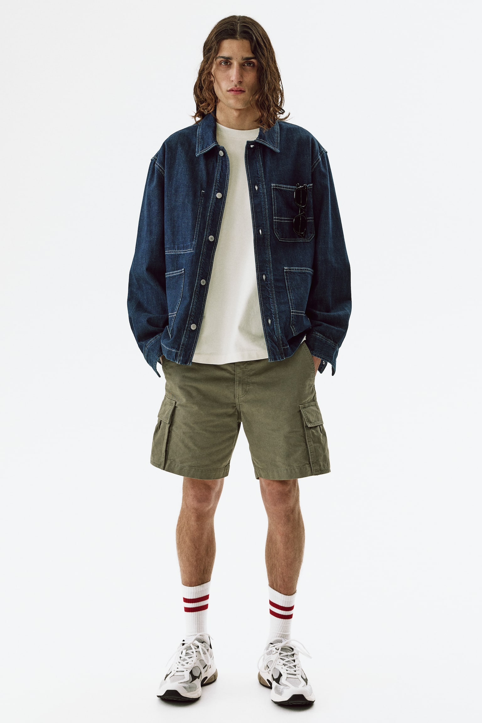 טישירט כותנה עם הדפס Oversized Fit-קרם/מכונית - 6