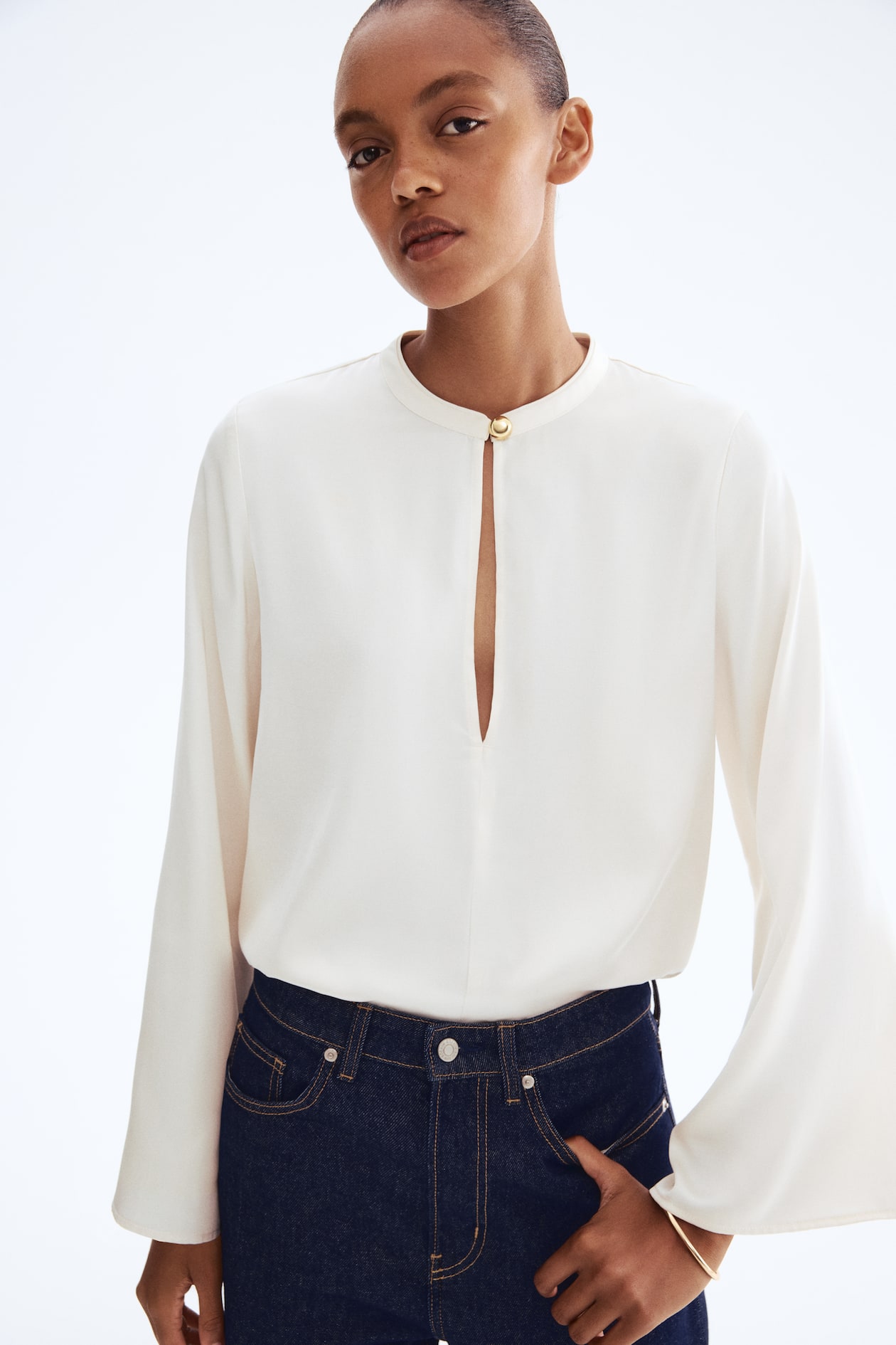 Blouse - Blanc - FEMME | H&M FR