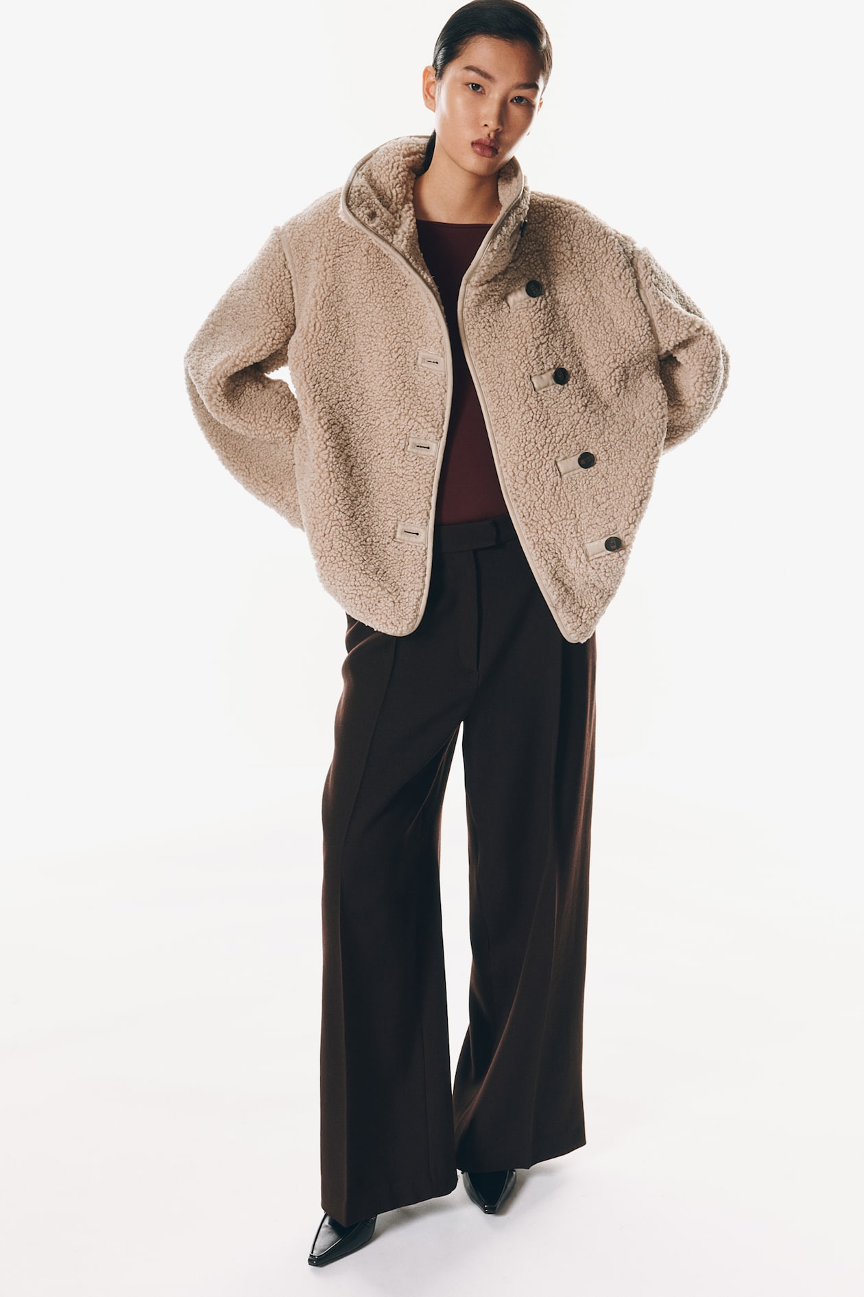 Fleece Jacke Hm Damen Winterjacke Teddy Fleece Jacke H Und M Damen