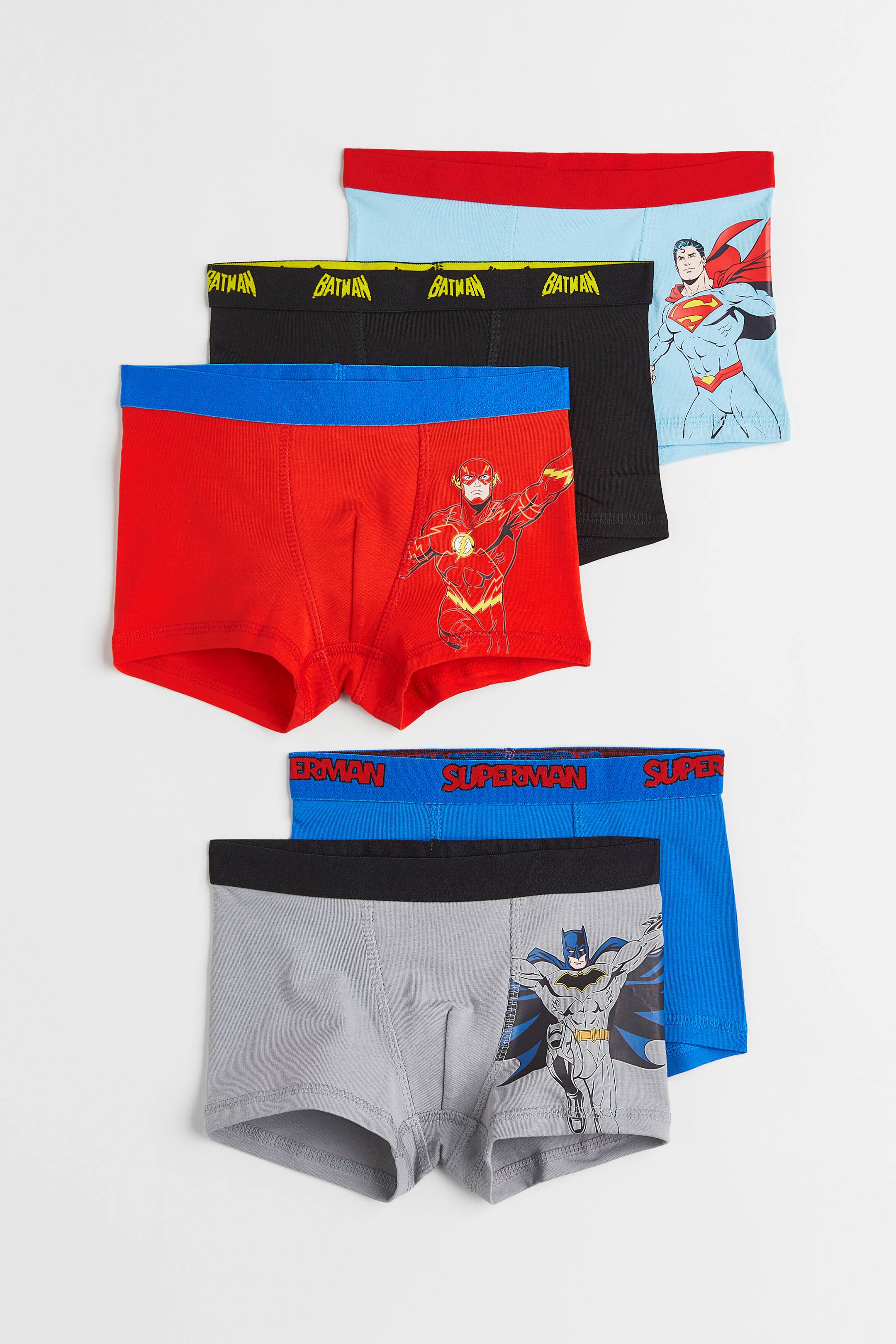 View larger image: 5-pack trunks - Light blue/Justice League - Kids | H&M 1