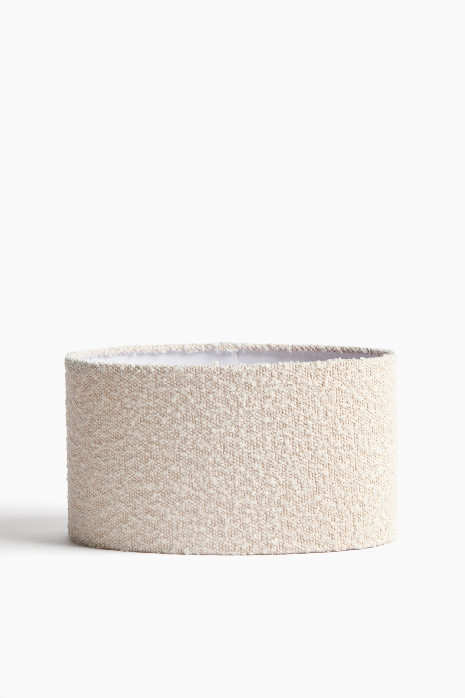 Small bouclé lampshade - Light beige