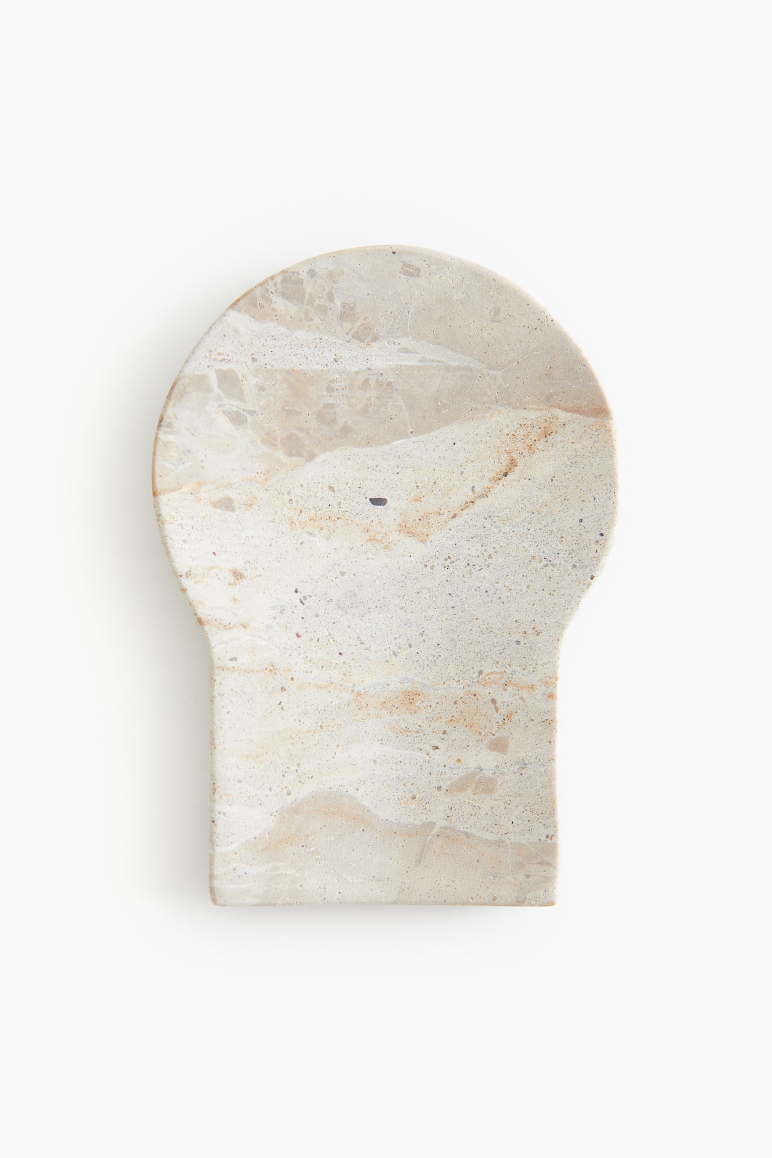 Marble Spoon Rest - Light beige/marbled