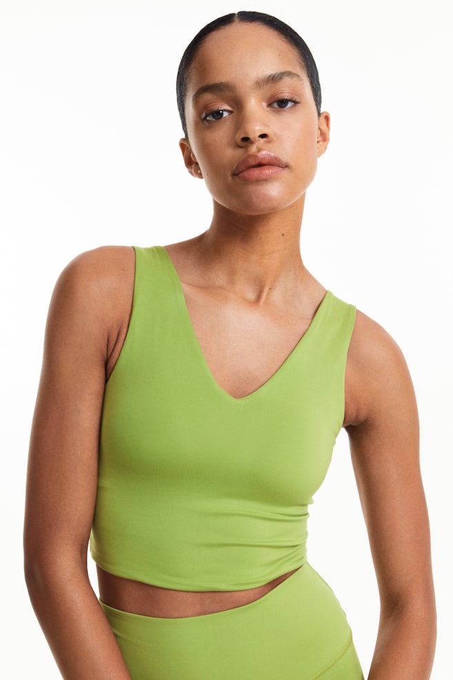 SoftMove™ Medium Support Sports bra - Lime green/Black/Pigeon blue/Dark teal - 6