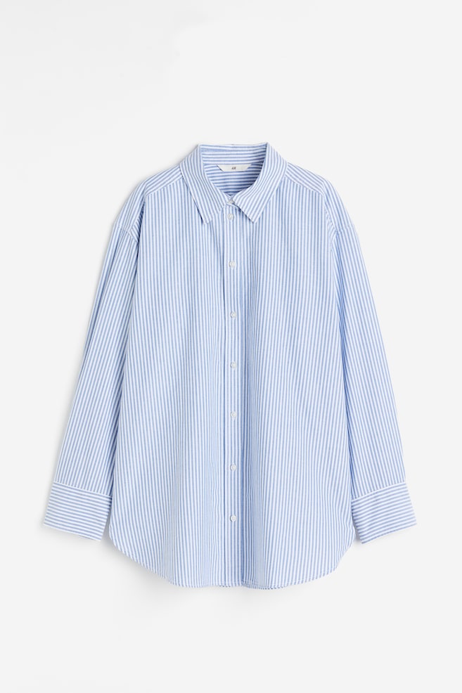 Oxford shirt - Bright blue/Striped/White/Light blue/White/Blue striped - 2