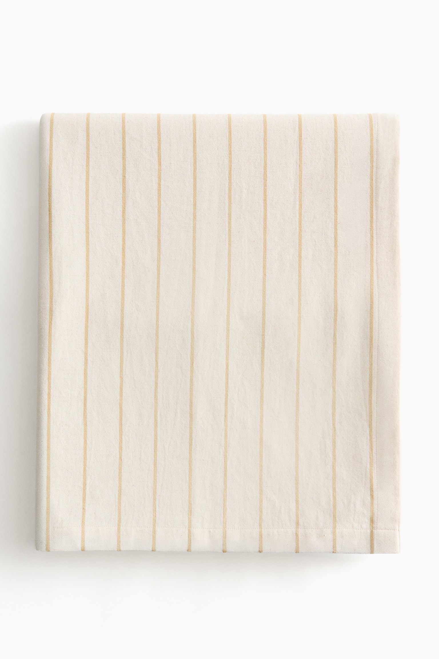Patterned linen-blend tablecloth - Cream/Dusty yellow striped/Dusty yellow/Checked/Cream/Dusty blue striped/Cream/Brown striped/Dusty blue/Checked/Mole/Checked/White/Beige striped/White/Checked