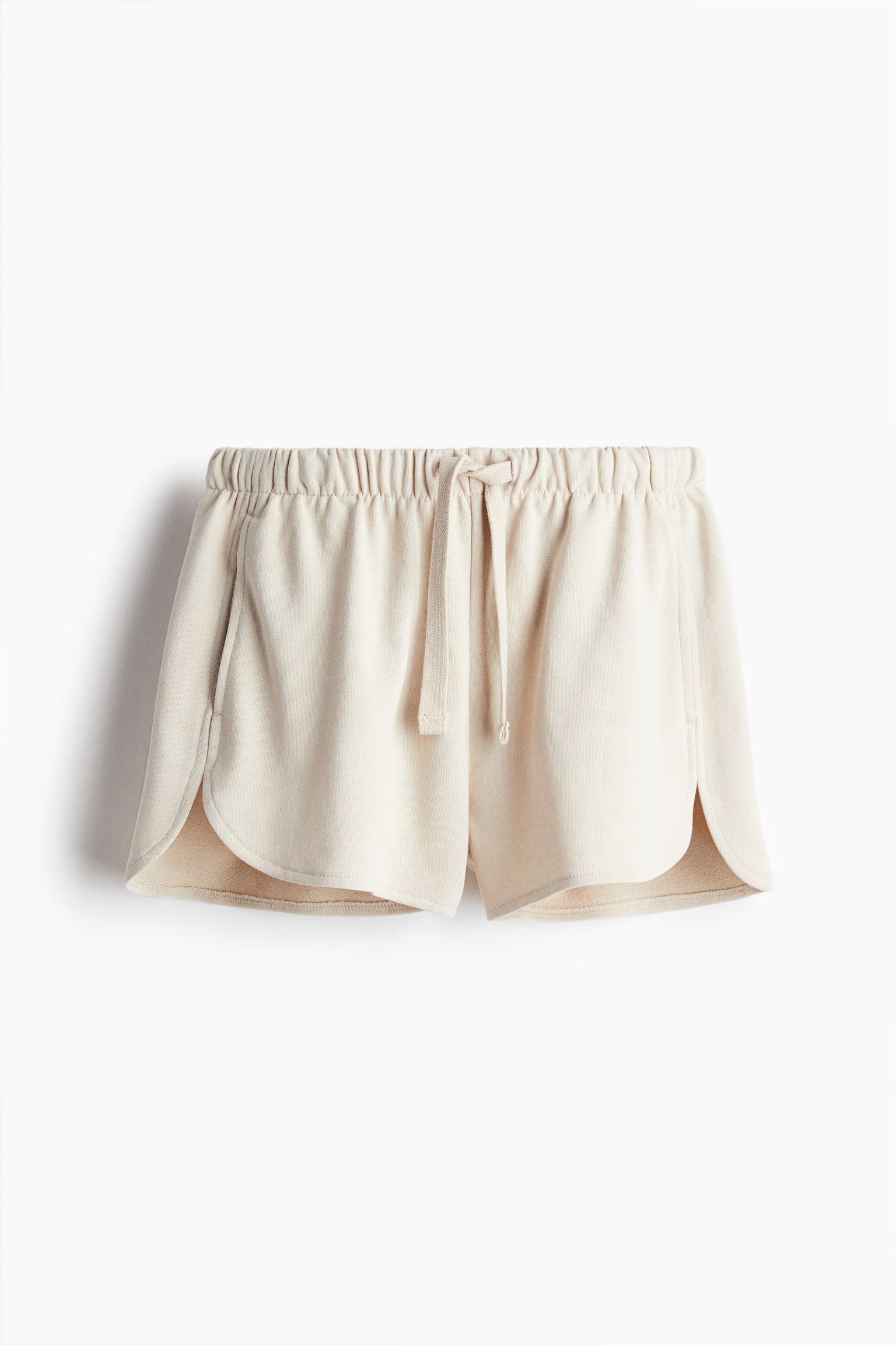 Loose-fit sweatshorts - Light beige/Black/Light grey marl/White - 2