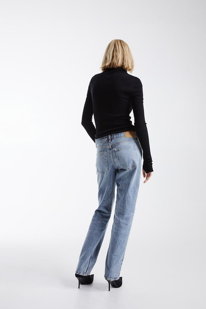 Straight Regular Jeans - Bleu denim clair/Noir/Crème/Bleu denim clair/dc - 6