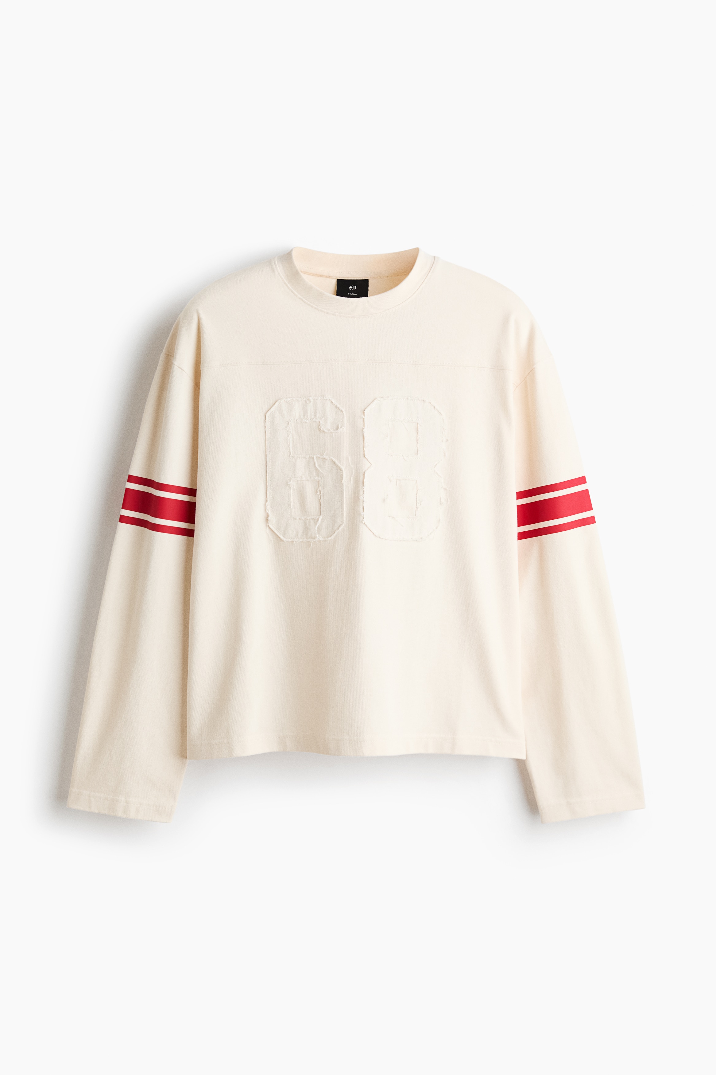 Relaxed-Fit Long-Sleeved T-Shirt with Motif Detail