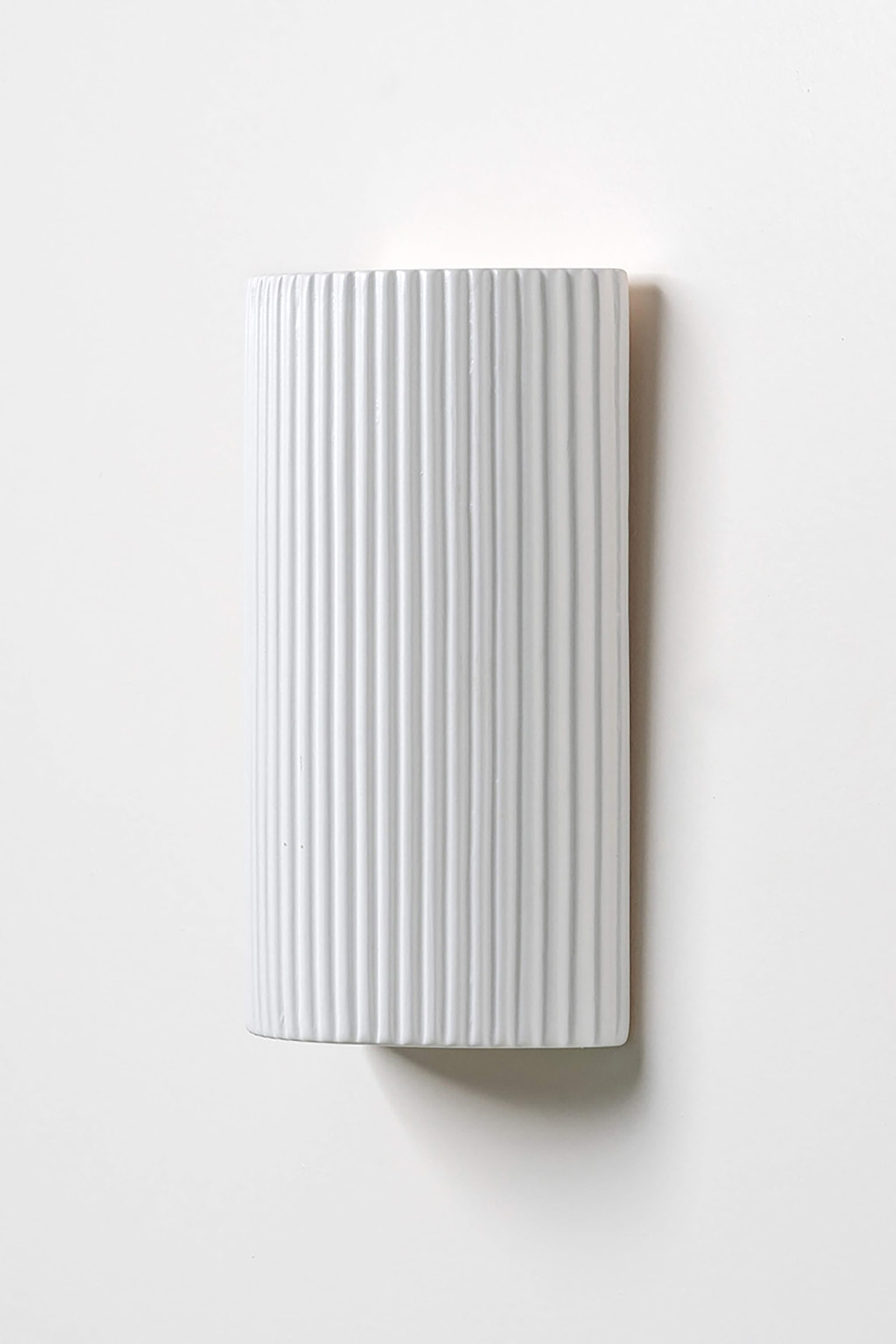 Ceramic Pillar Wall Light - White - 2